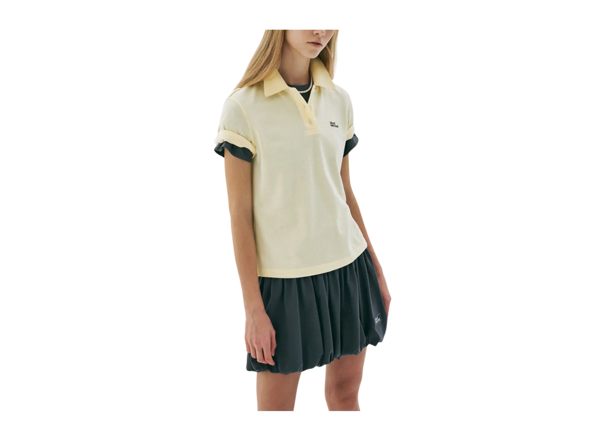 Mardi Mercredi Slimfit Shirt Piquet Essential Yellow - photo 2