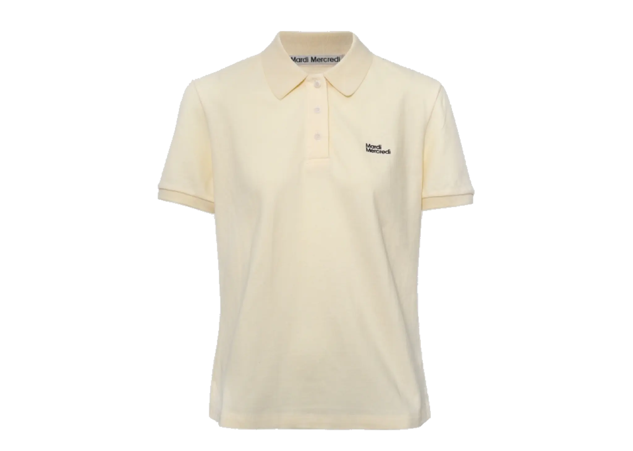 Mardi Mercredi Slimfit Shirt Piquet Essential Yellow