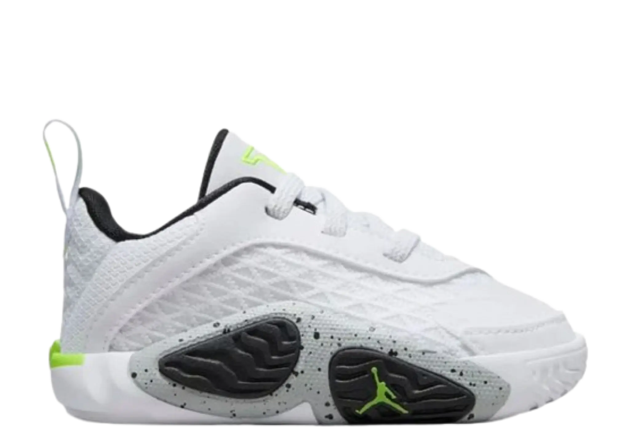 Air Jordan Tatum 2 White Black Wolf Grey Electric Green (Toddler)