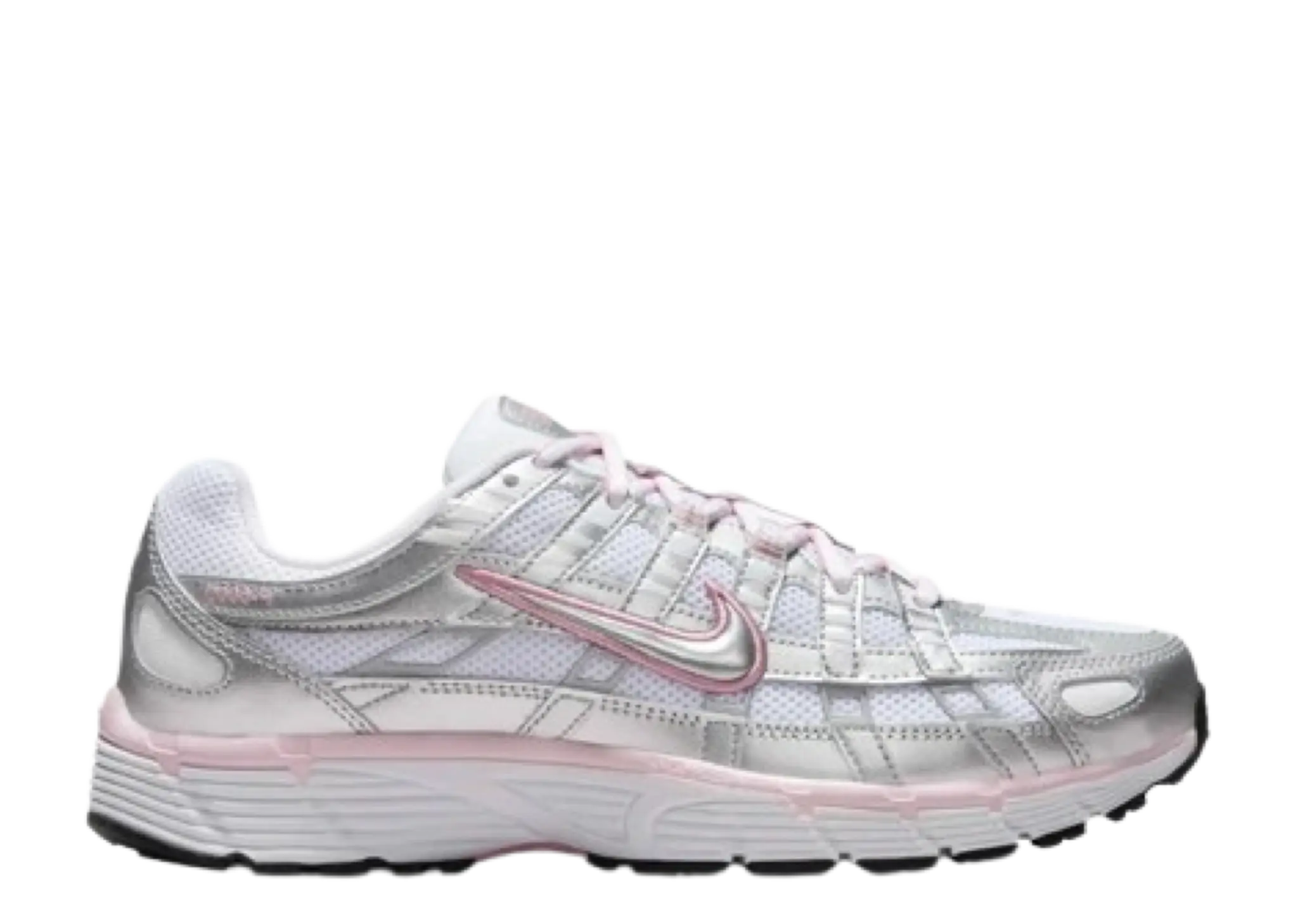 Nike P-6000 White Elemental Pink Metallic Silver (Women's)