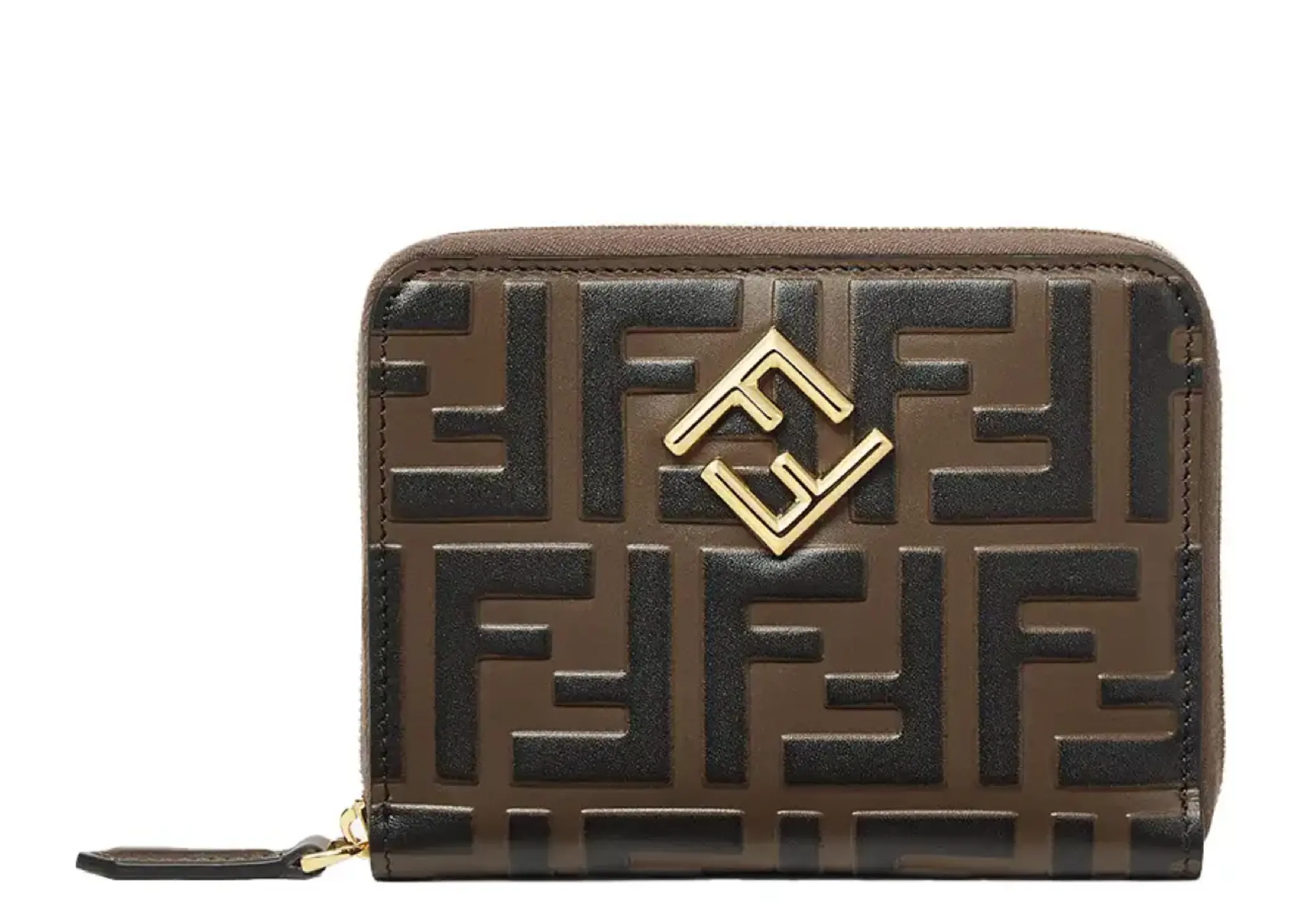 Fendi FF Diamonds Zip Around Medium Wallet