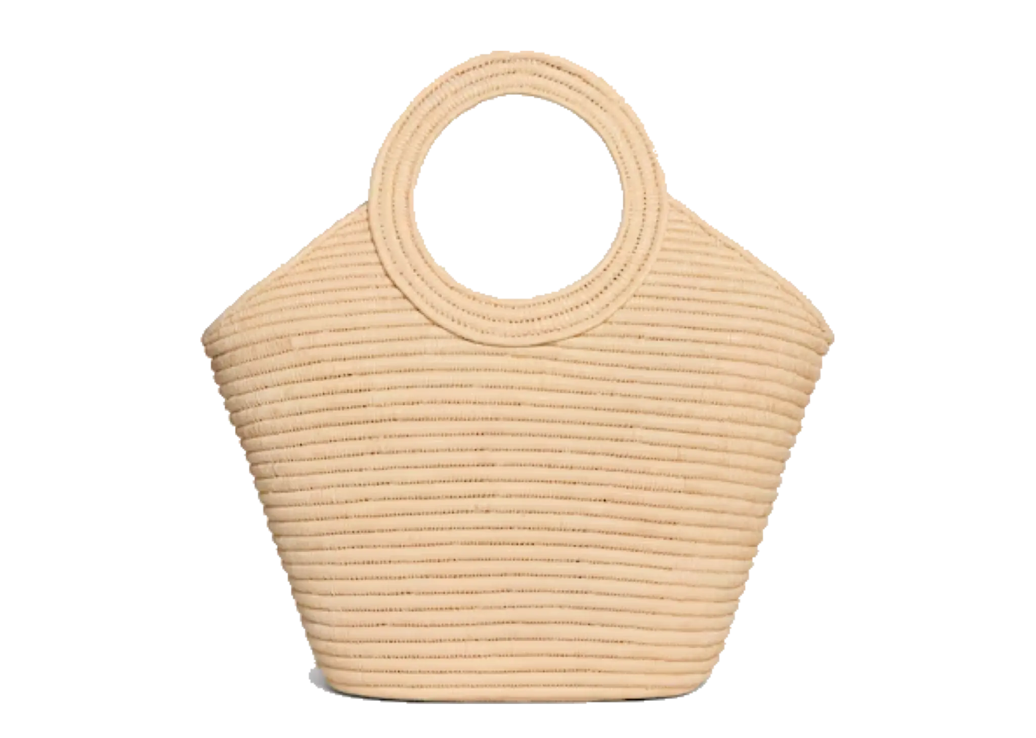 Celine Braided Panier In Raffia Bag Natural - photo 3