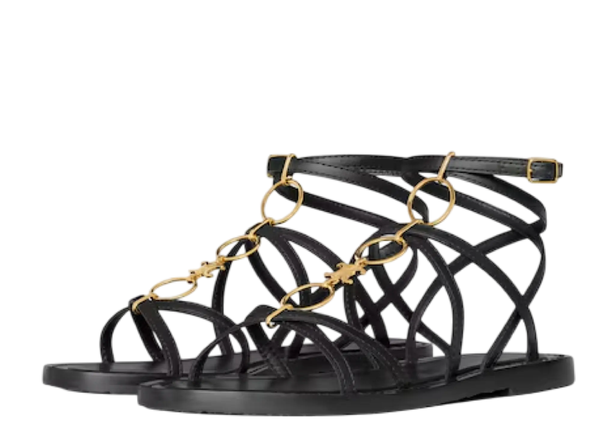 Celine Lympia Strappy Jewel Sandal Black - photo 2