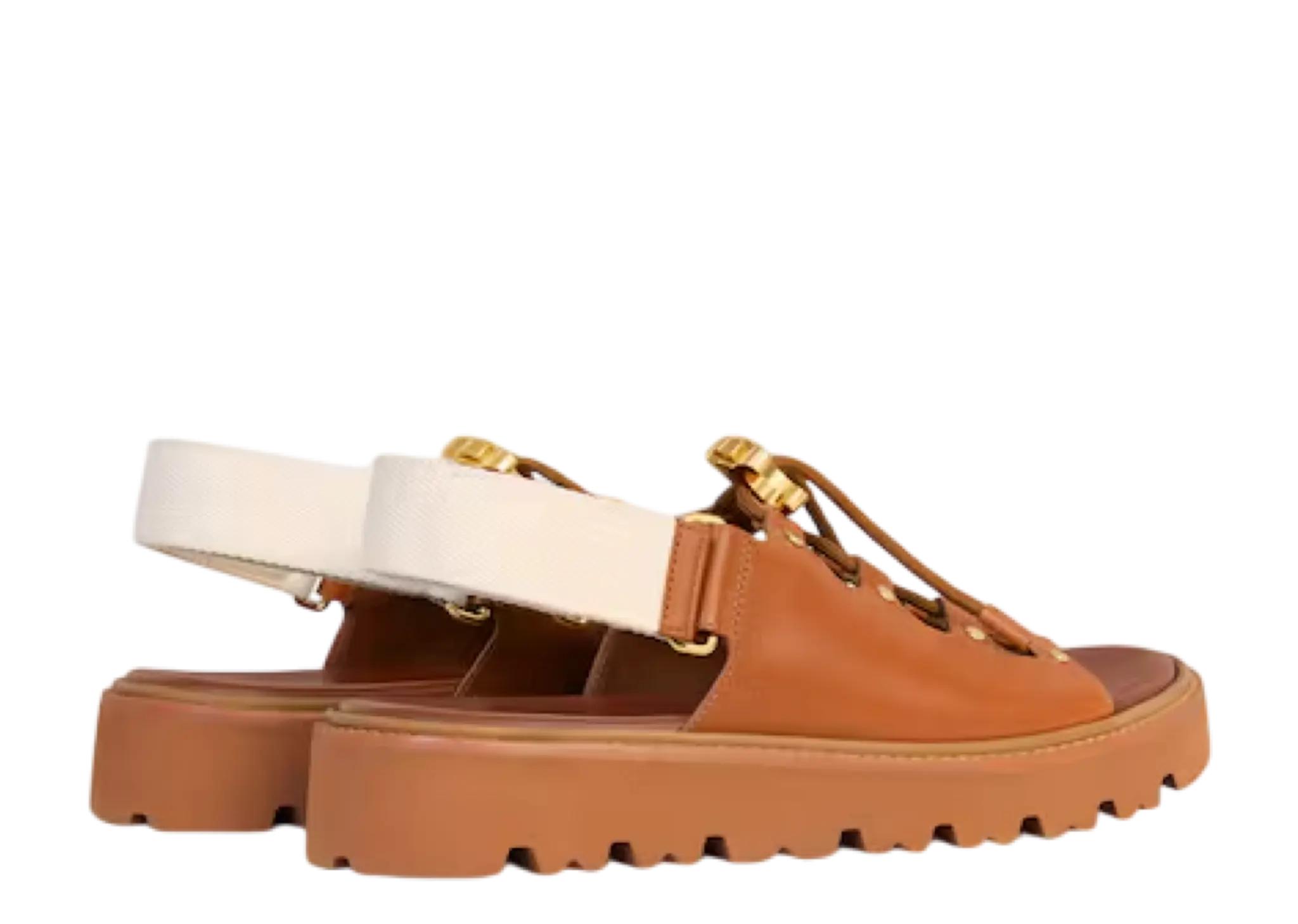 Celine Billie Chunky Sandale Tan Ecru - photo 3