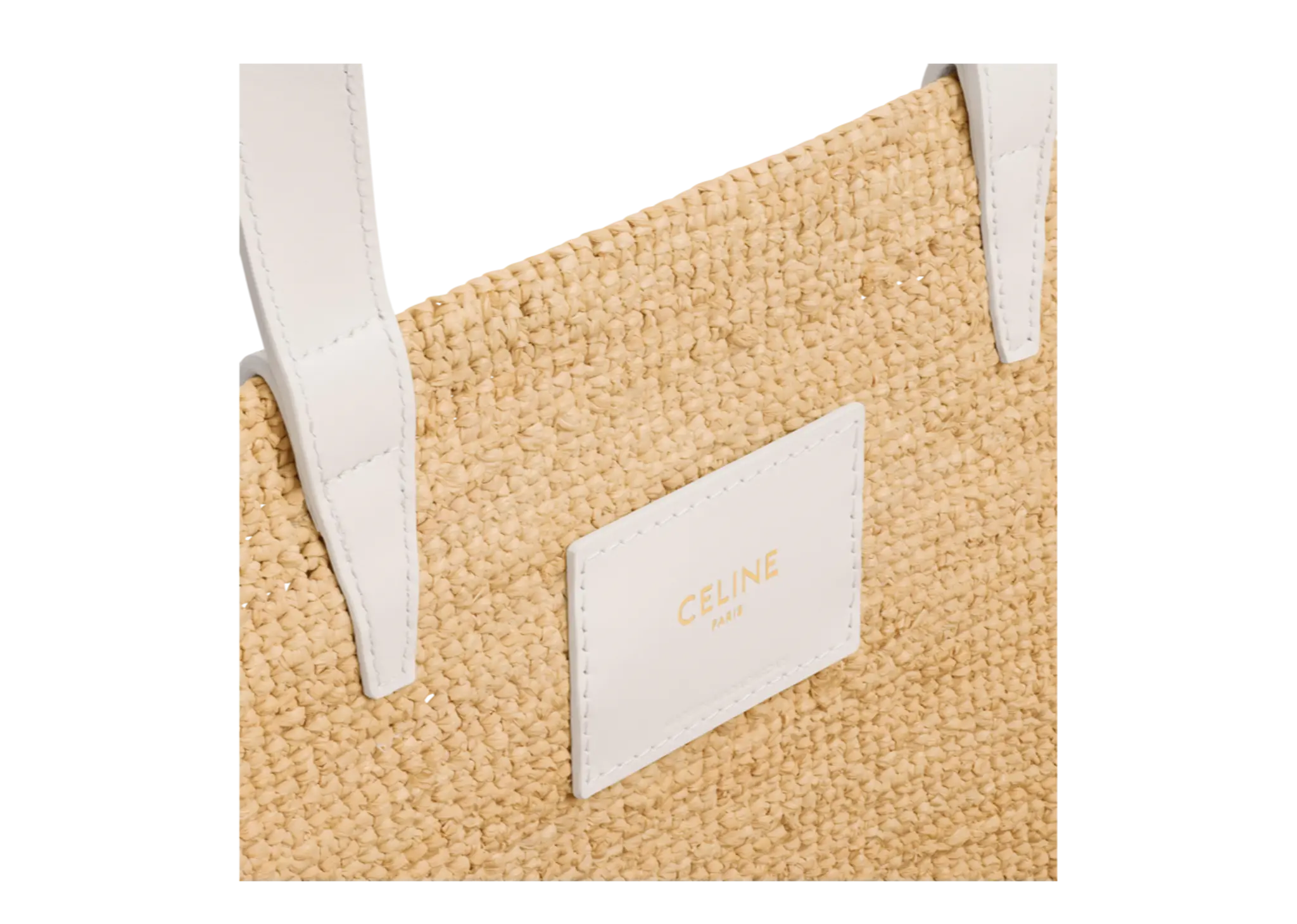Celine Medium Supple Celine Classic Panier In Raffia Rice - photo 3