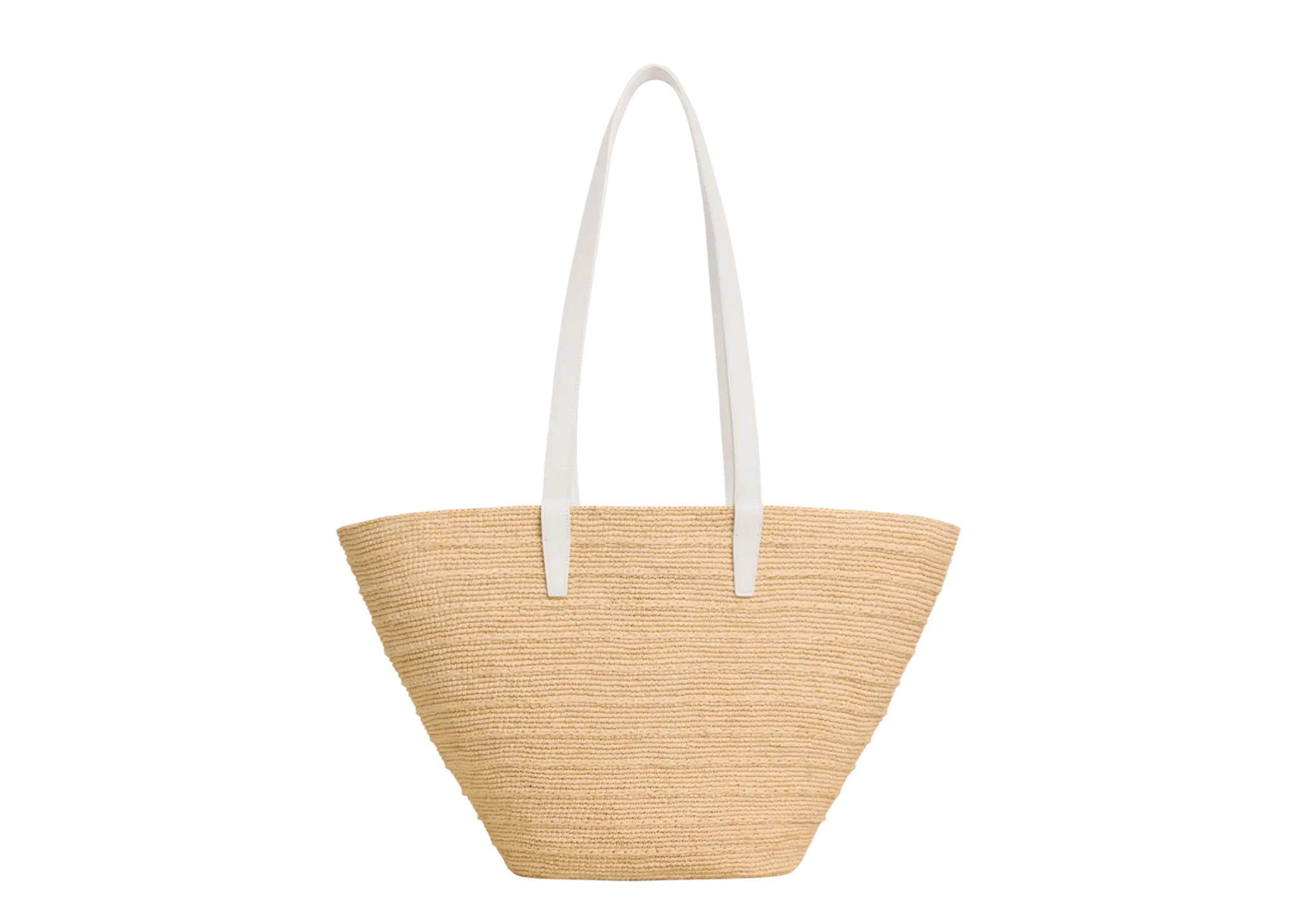 Celine Medium Supple Celine Classic Panier In Raffia Rice - photo 2