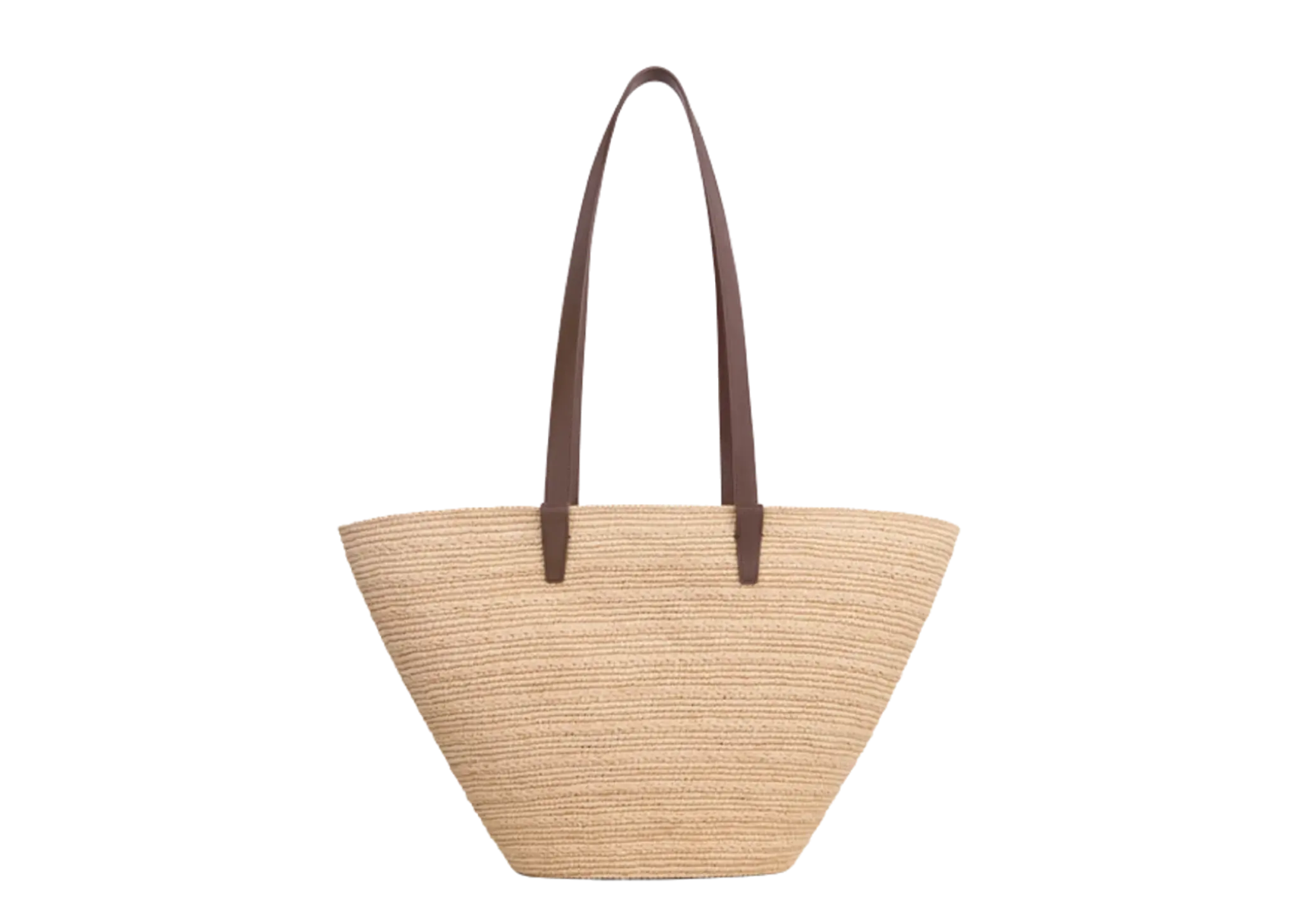 Celine Medium Supple Celine Classic Panier In Raffia Glazed Brown - photo 2