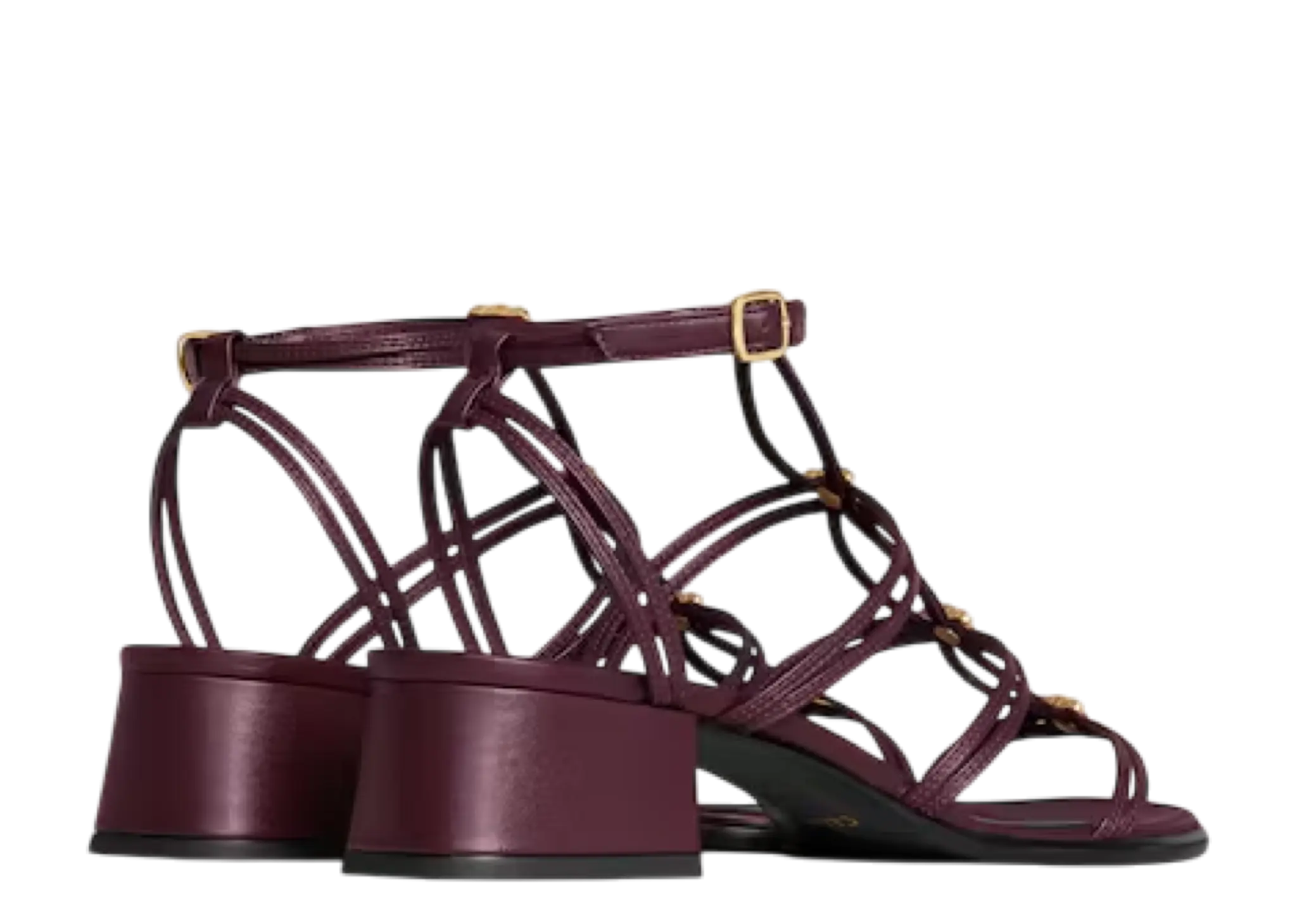 Celine Clemence Multi Triomphe Sandal Deep Burgundy - photo 3