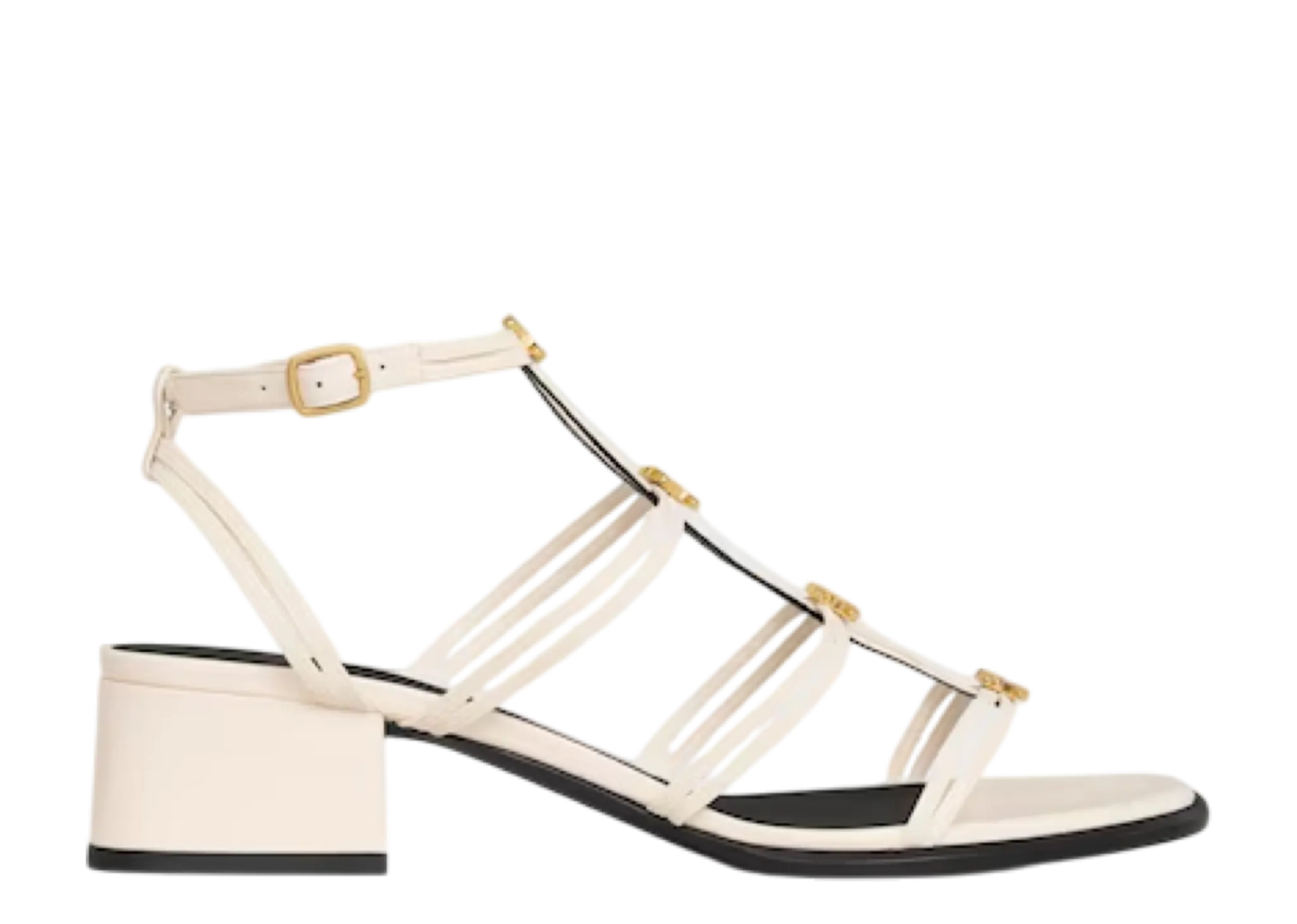 Celine Clemence Multi Triomphe Sandal Milk