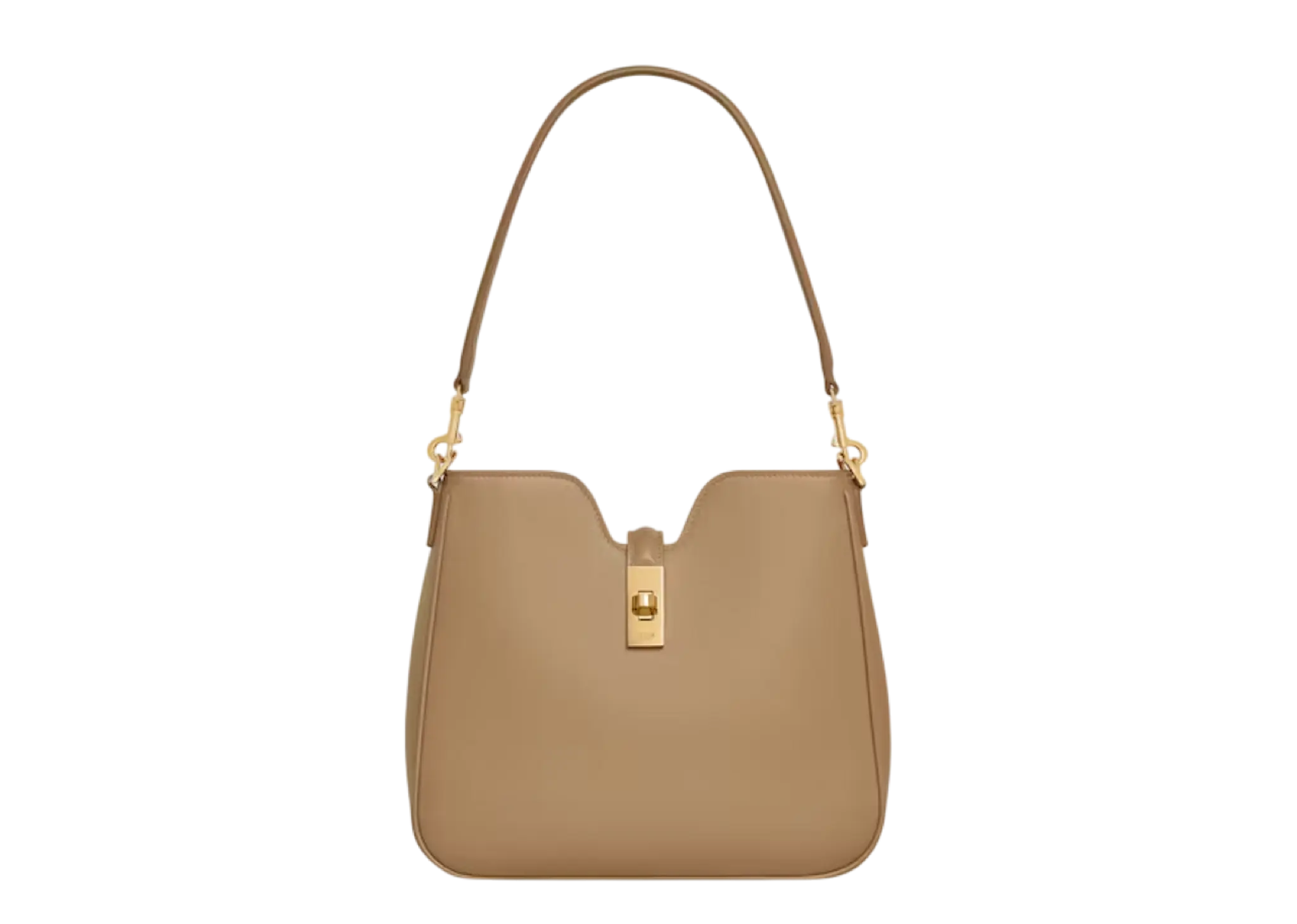 Celine Small Camille 16 Soft Bag In Smooth Smoked Brown