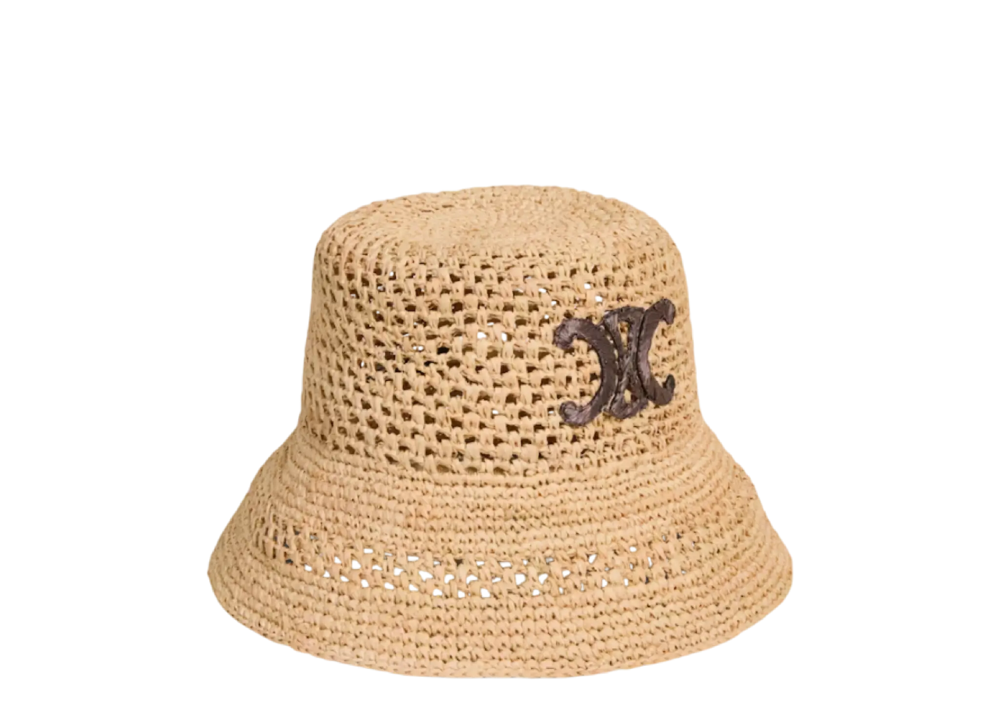 Celine Triomphe Bucket Hat In Raffia Natural - photo 2