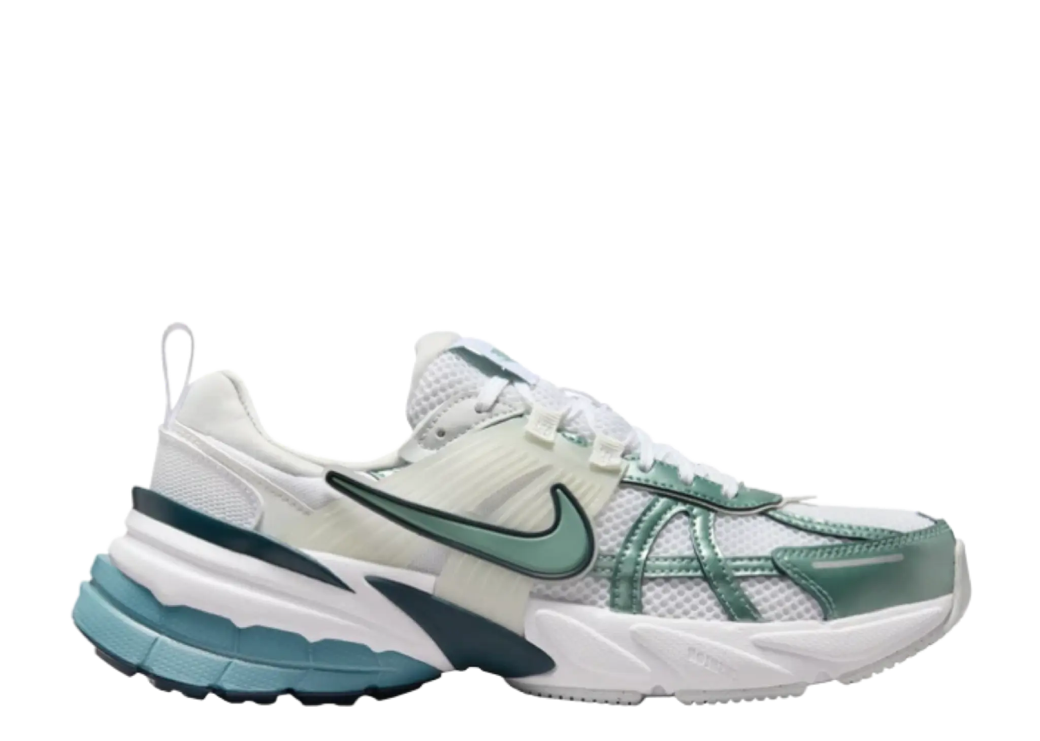 Nike V2K RunWhite Smokey Blue Armory Navy Cannon (Women's)