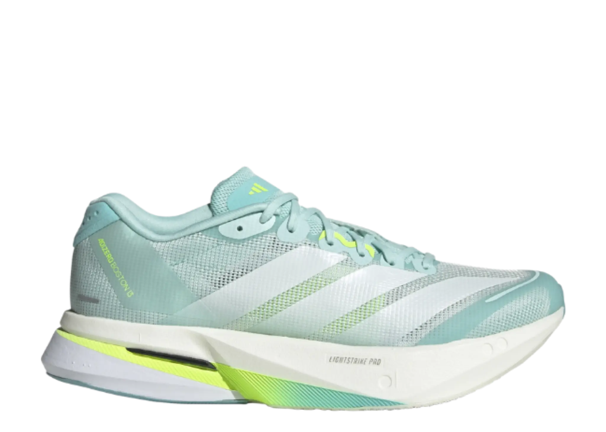 Adidas Adizero Boston 13 Semi Flash Aqua Zero Metalic Lucid Lemon (Women's)