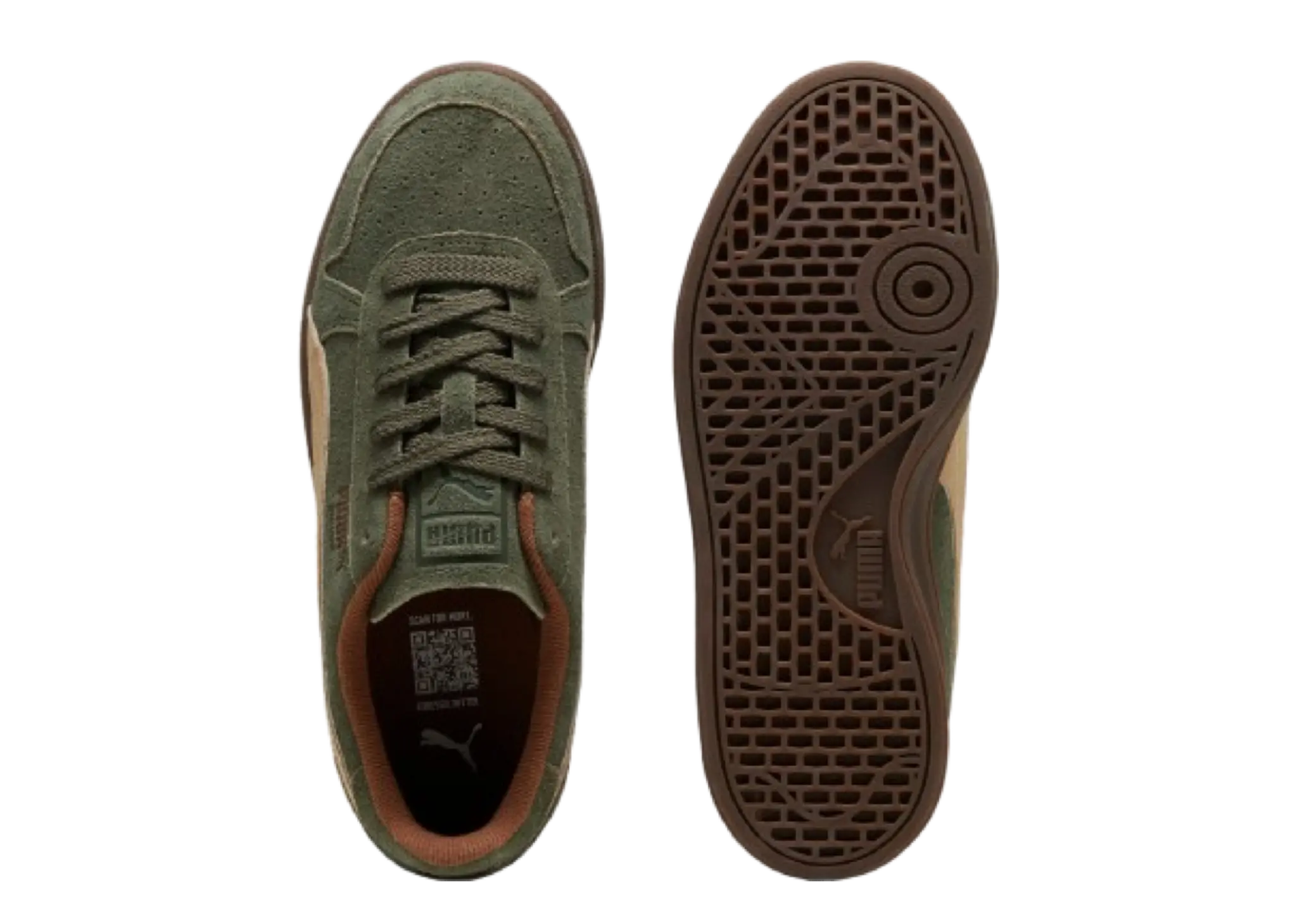 Puma Indoor R Suede Dark Olive Haute Coffee - photo 3