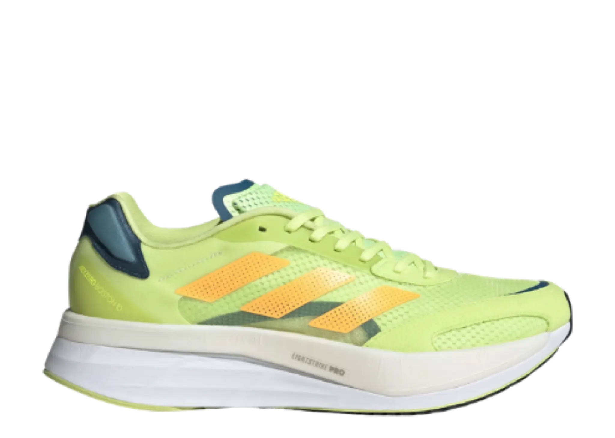 Adidas Adizero Boston 10 Pulse Lime Flash Orange Teal