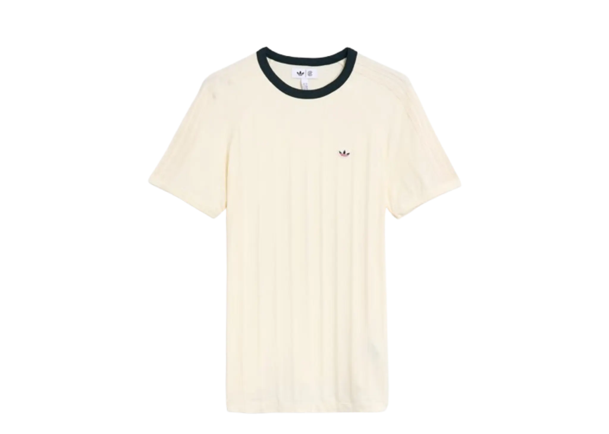 Adidas x CLOT Rib Tee Cream White Green Night