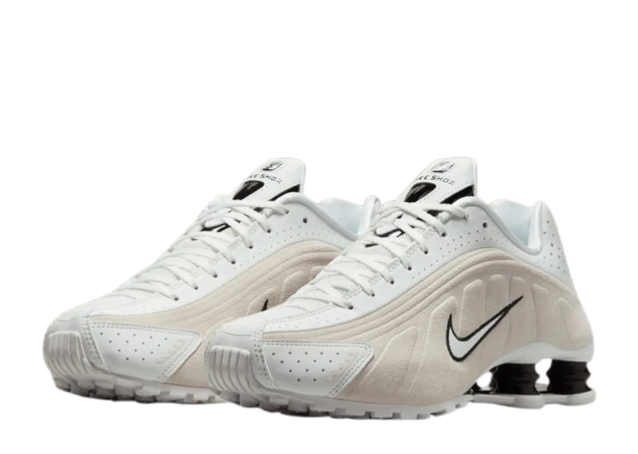 Nike Shox R4 White Black Suede (Women's) - photo 2