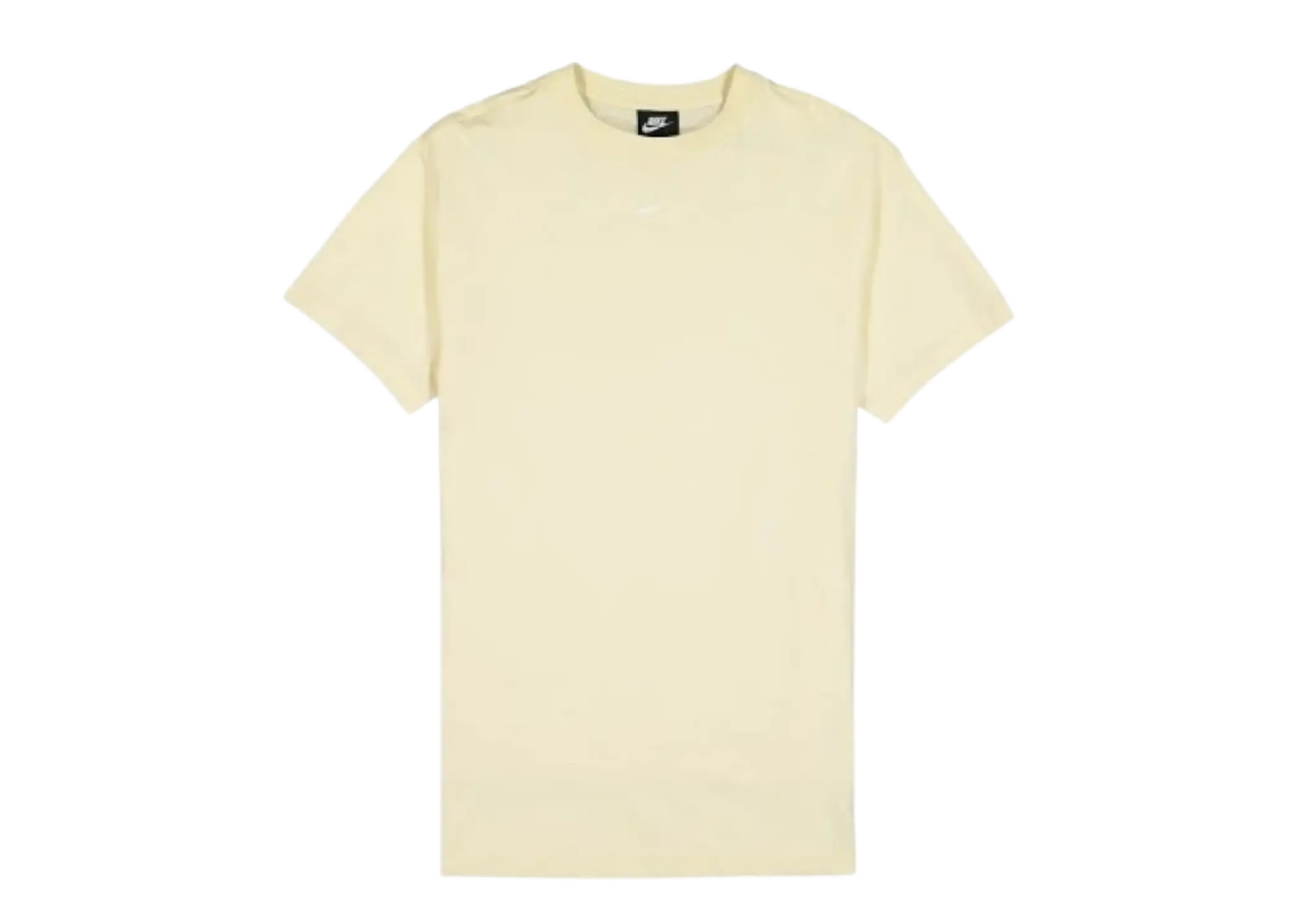 Nike Swoosh Logo Loose Fit Cream T-Shirt Cream (Women's)