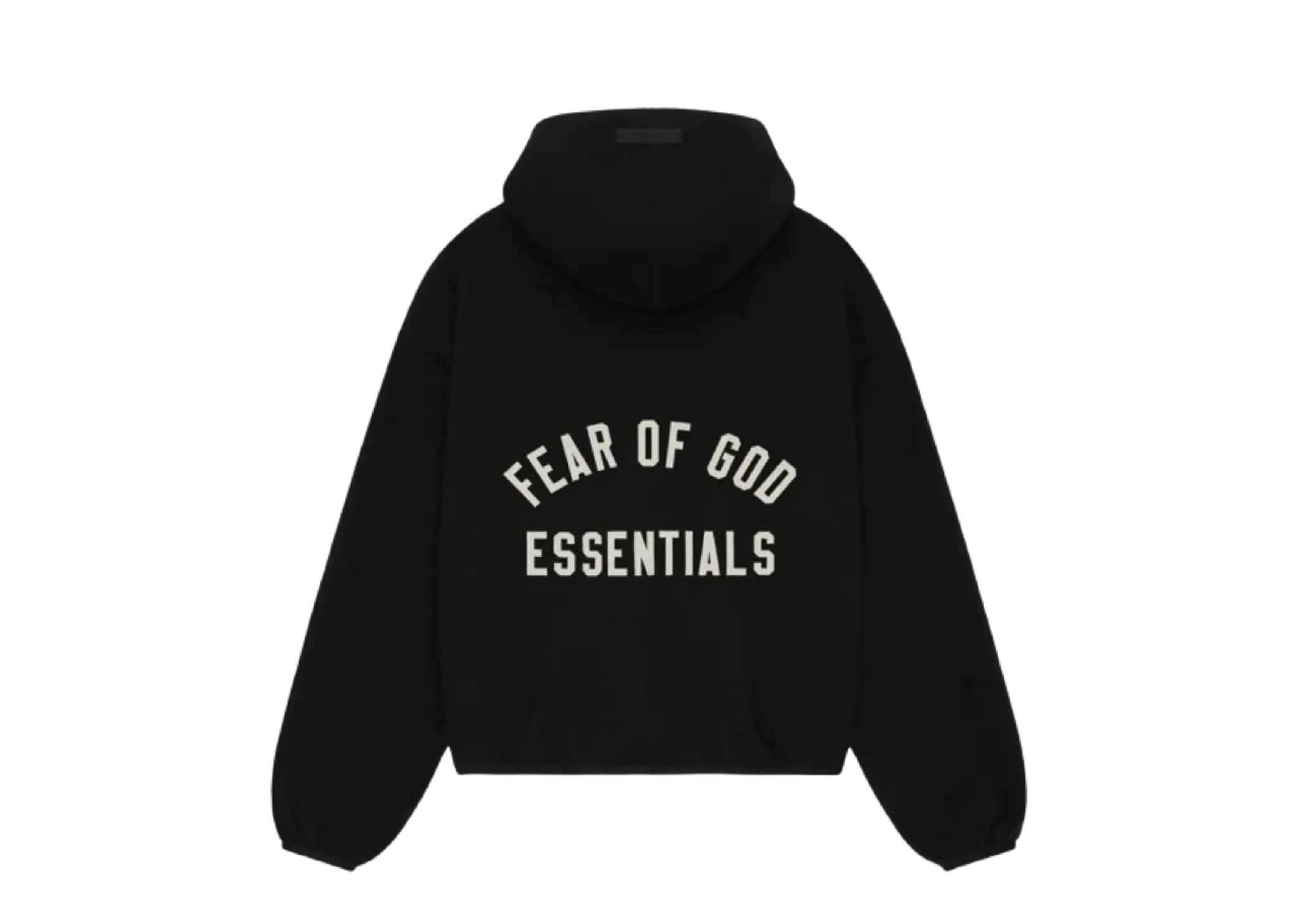 Fear of God Essentials Brushed Hooded Bomber Jacket Black