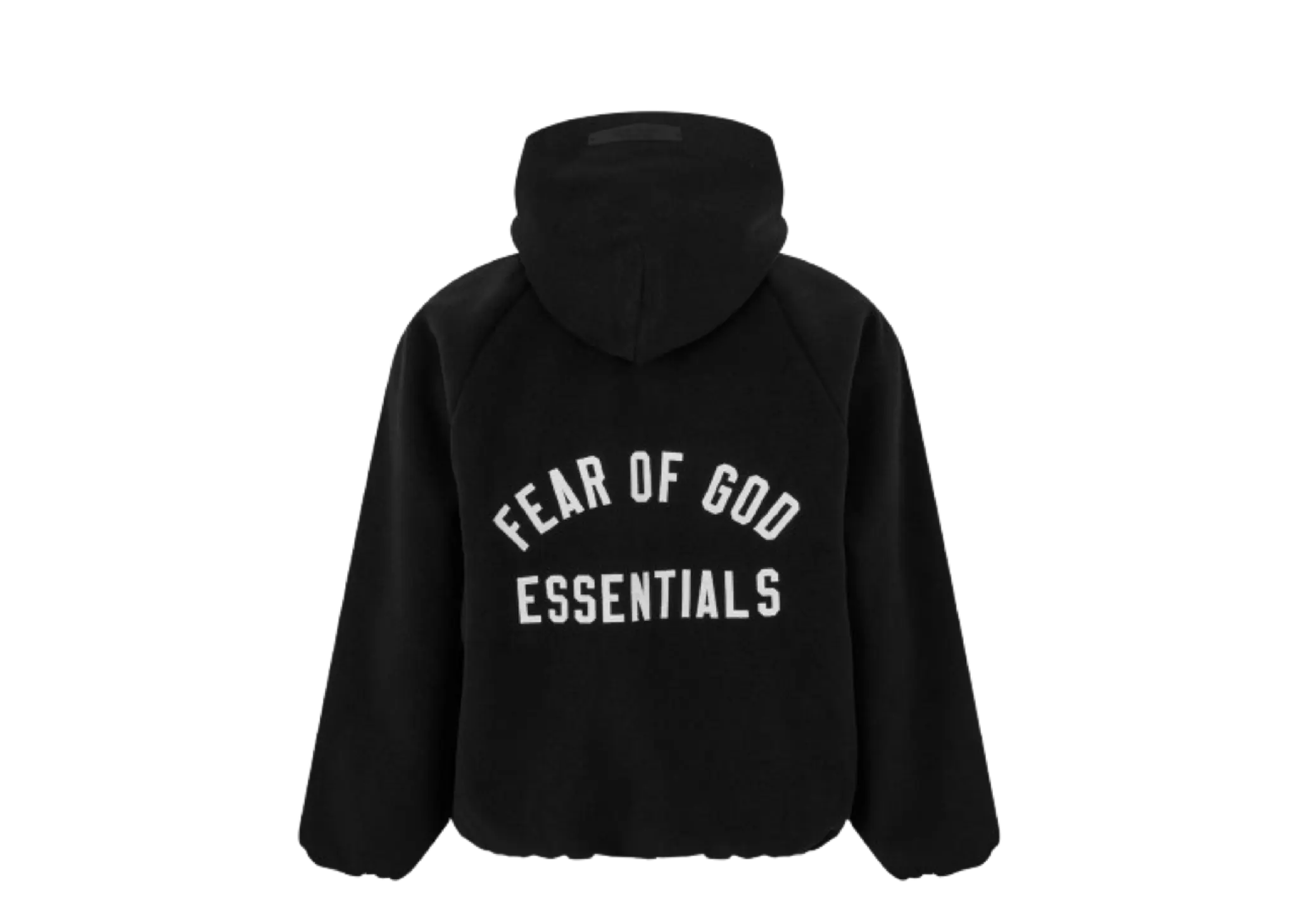 Fear of God Essentials Brushed Hooded Bomber Jacket Black - photo 2