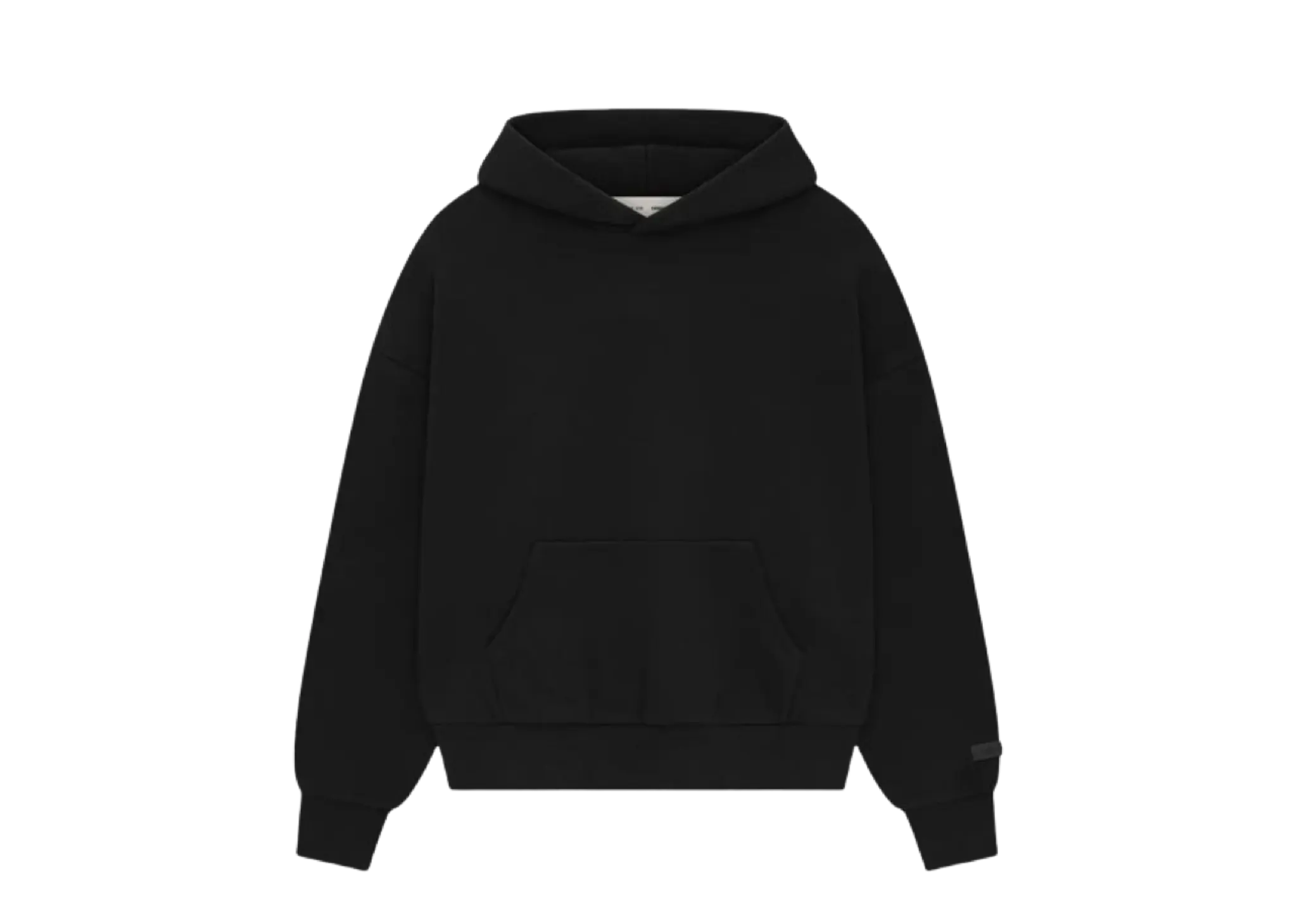 Fear of God Essentials Classic Fit Fleece Hoodie Jet Black
