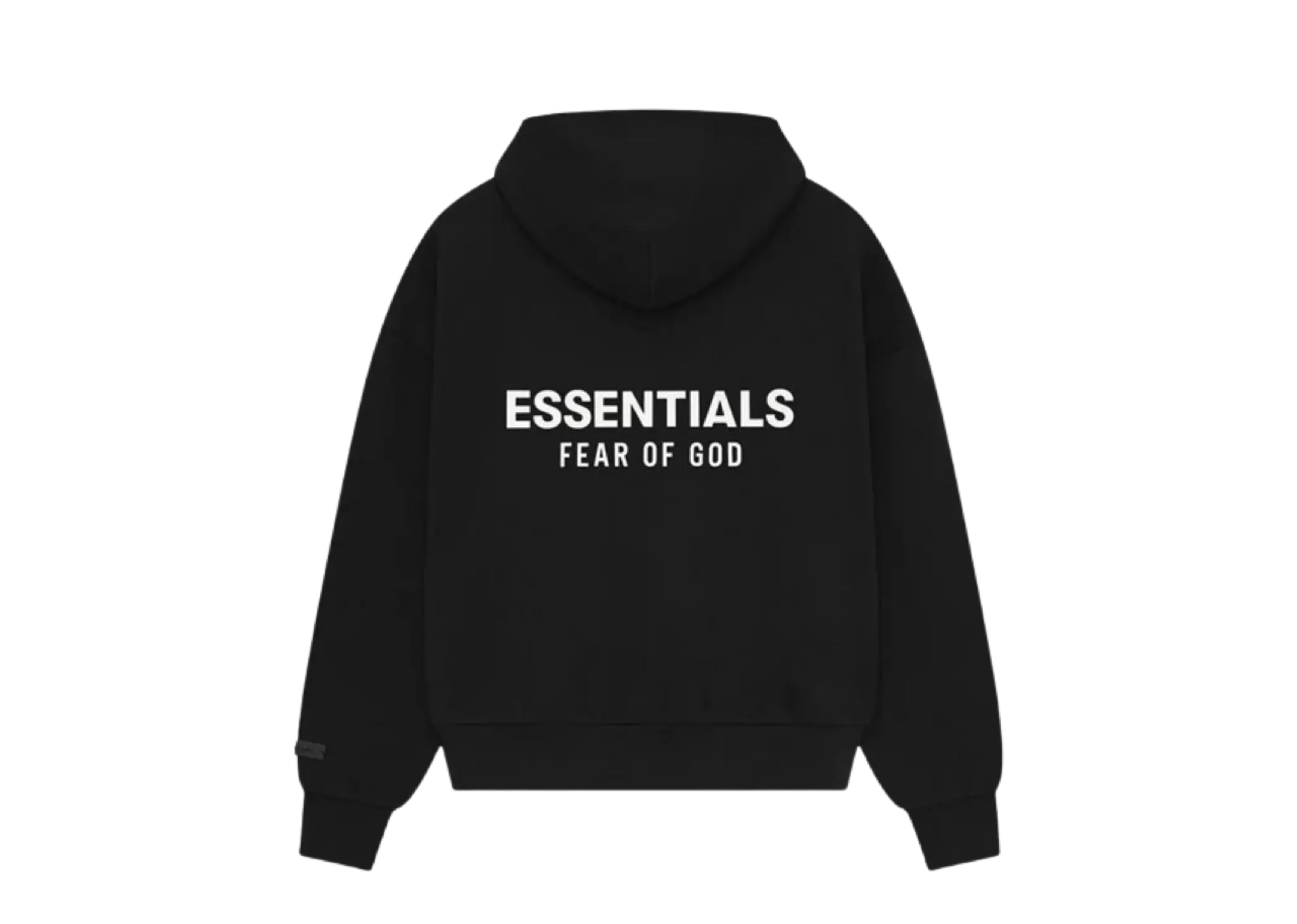 Fear of God Essentials Classic Fit Fleece Hoodie Jet Black - photo 2