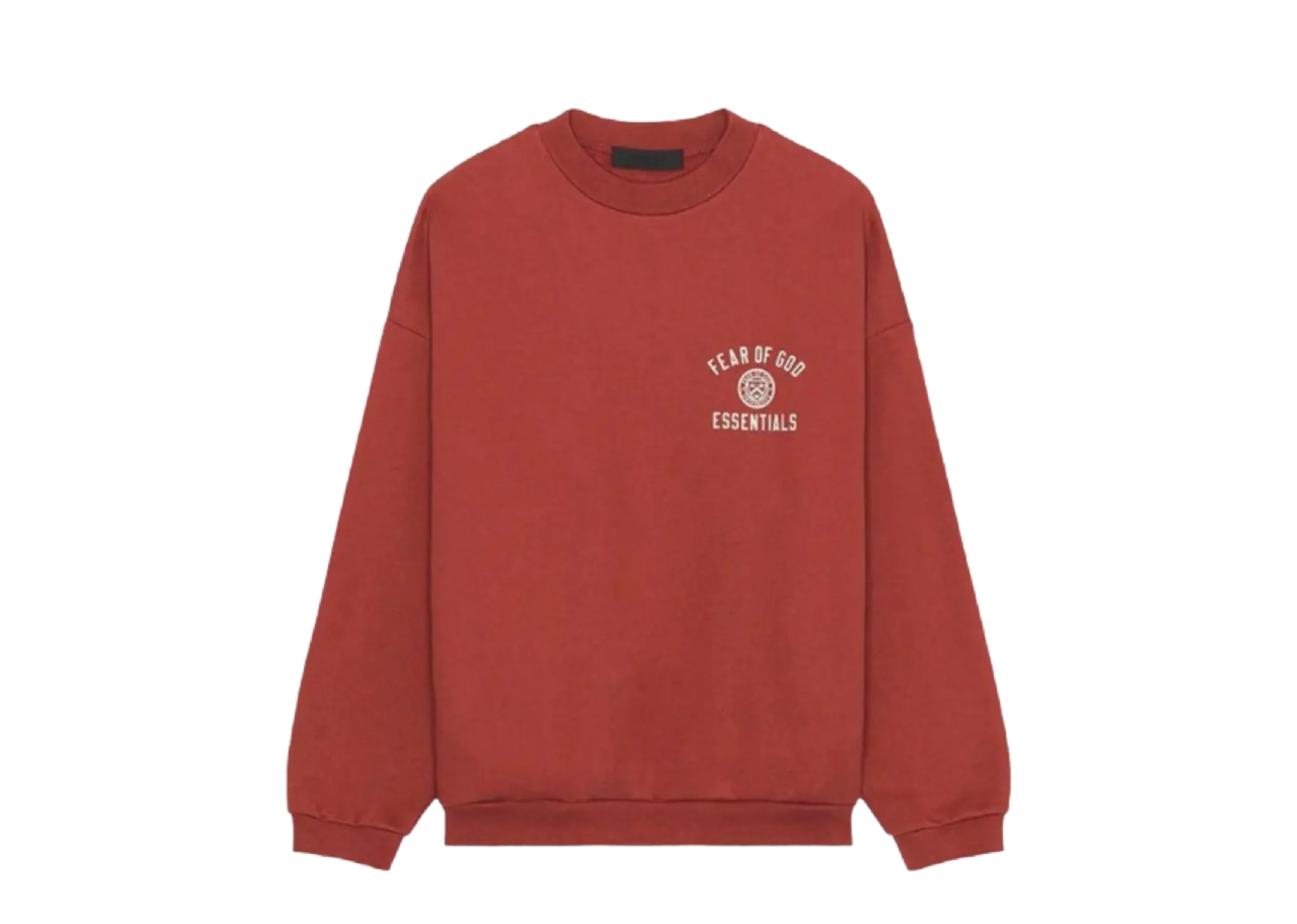 Fear of God Essentials Fleece Crewneck Red