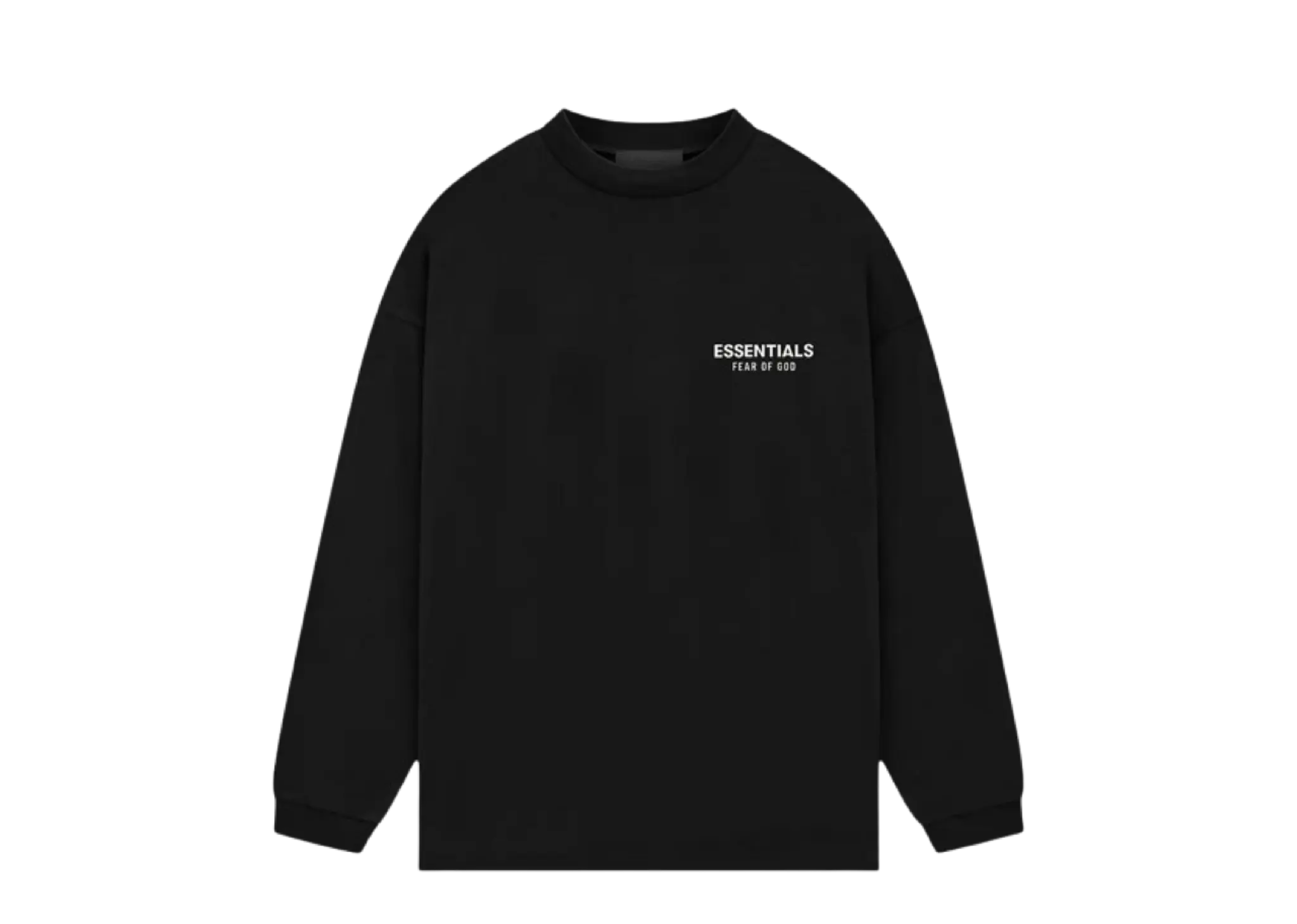 Fear of God Essentials Jersey Long Sleeve Shirt Black