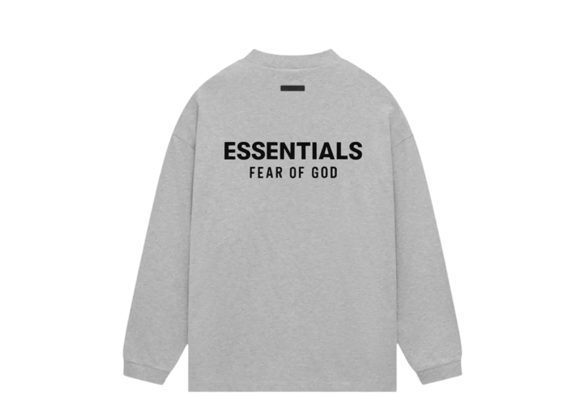 Fear of God Essentials Jersey Long Sleeve Shirt Light Heather Grey - photo 2
