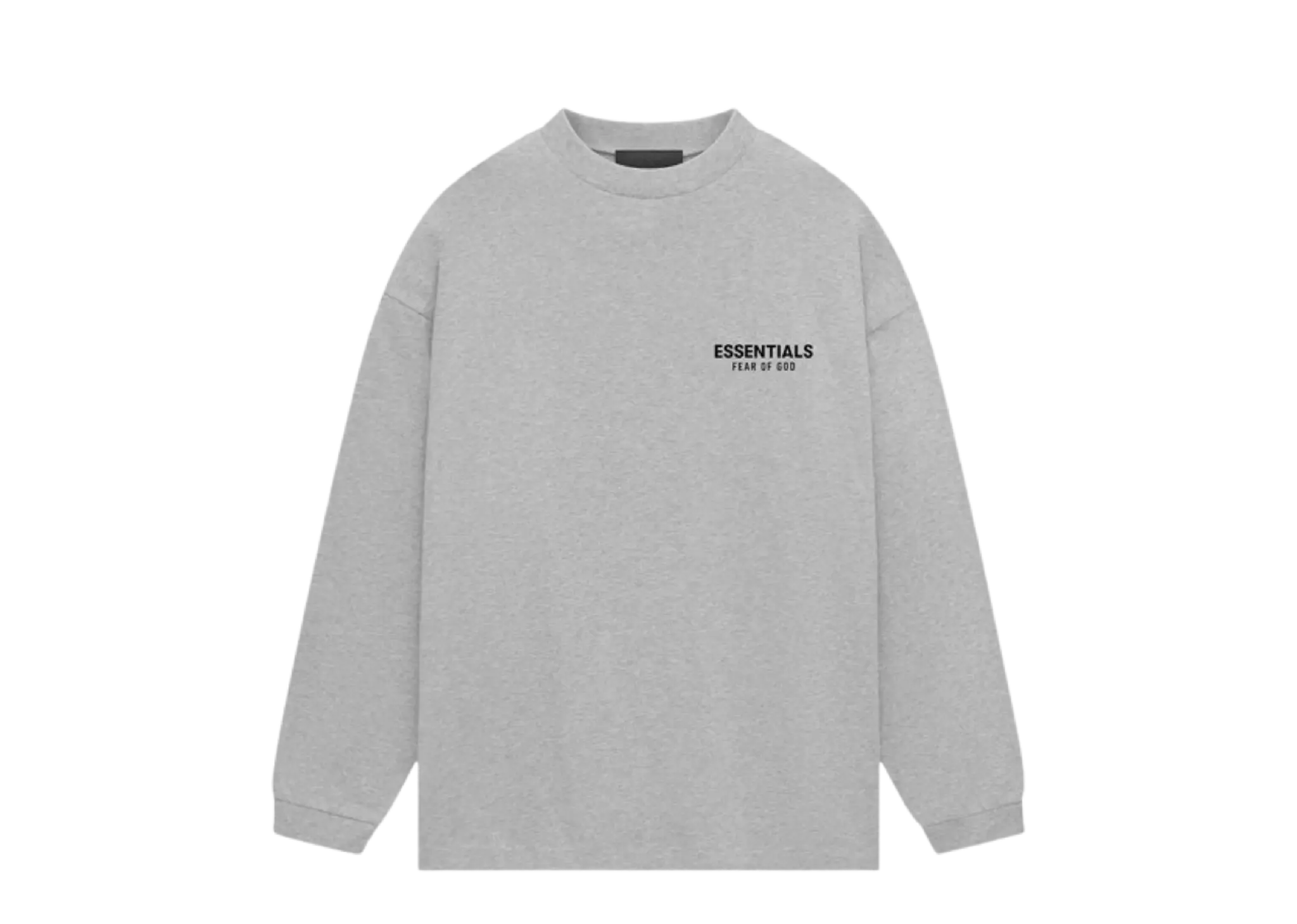 Fear of God Essentials Jersey Long Sleeve Shirt Light Heather Grey