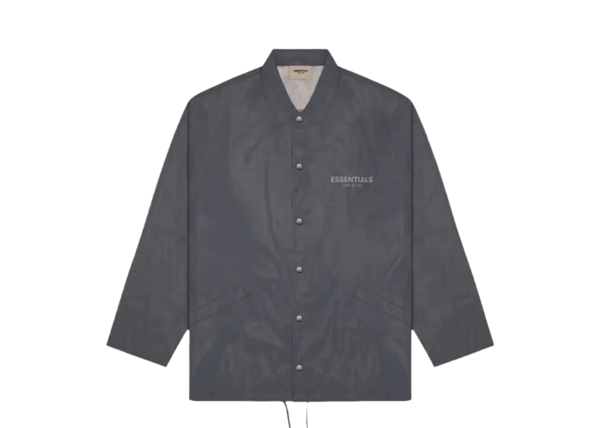 Fear of God Essentials Coach Jacket Black Reflective