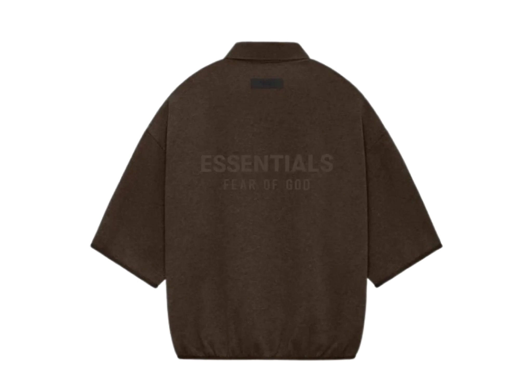 Fear of God Essentials 3/4 Sleeve Polo Heather Wood - photo 2