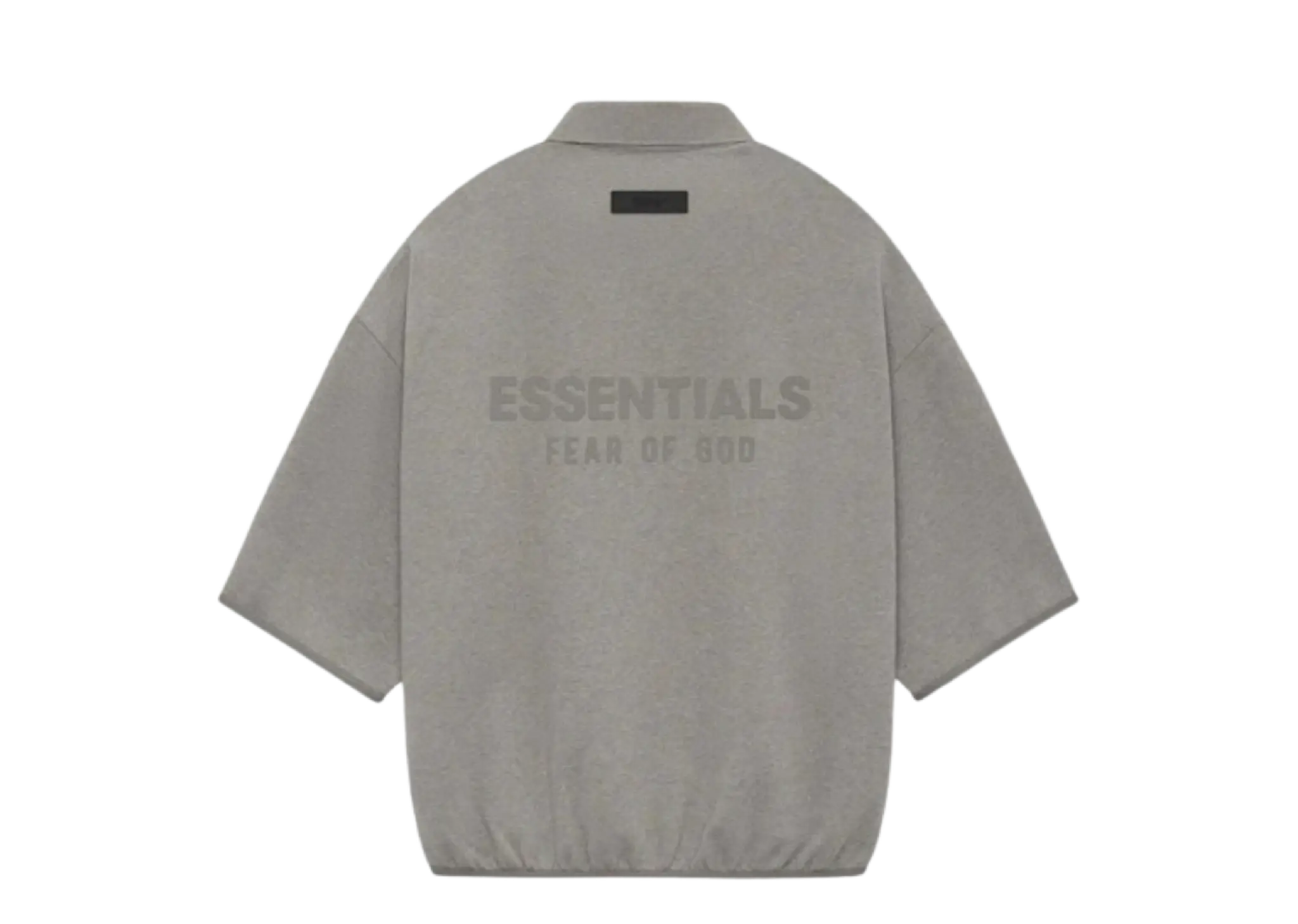 Fear of God Essentials 3/4 Sleeve Polo Heather Grey - photo 2