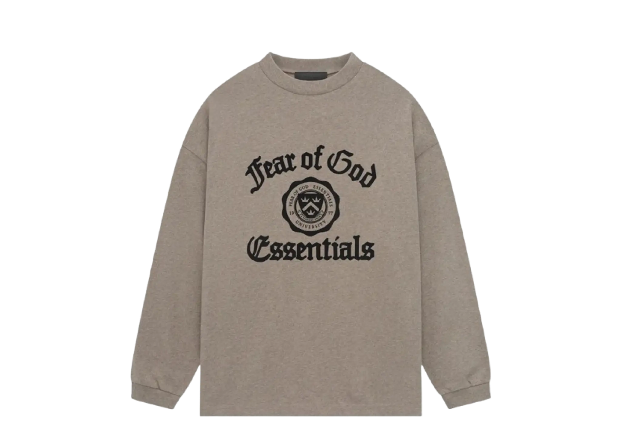 Fear of God Essentials Heavy Long-Sleeve Tee Heather Grey