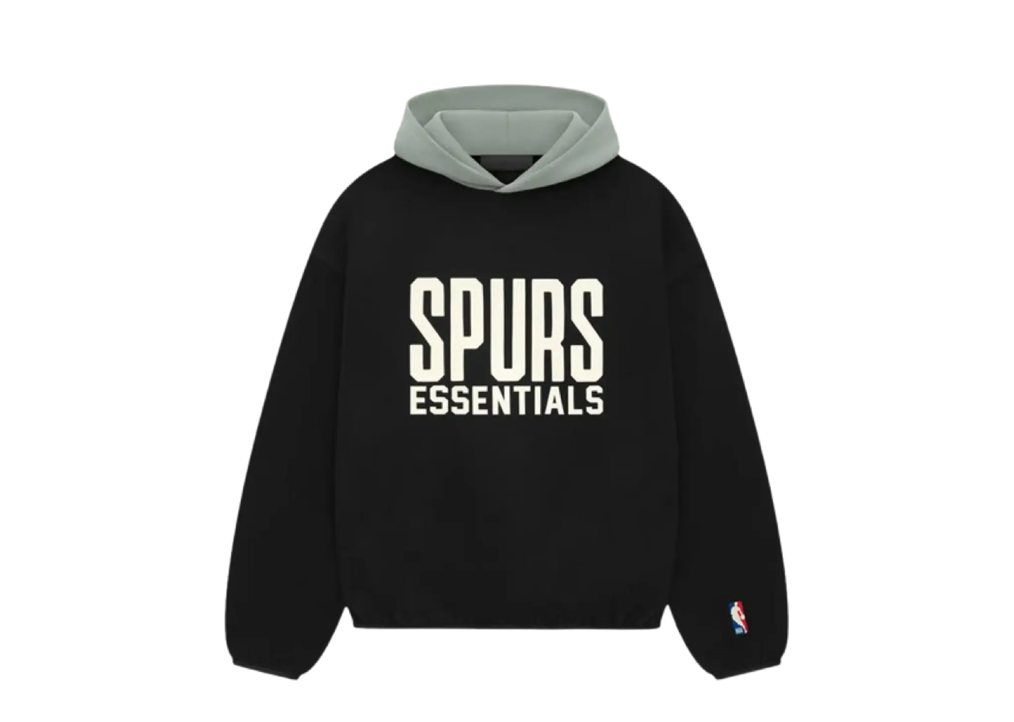 Fear of God Essentials x NBA Spurs Hoodie Black/Teal