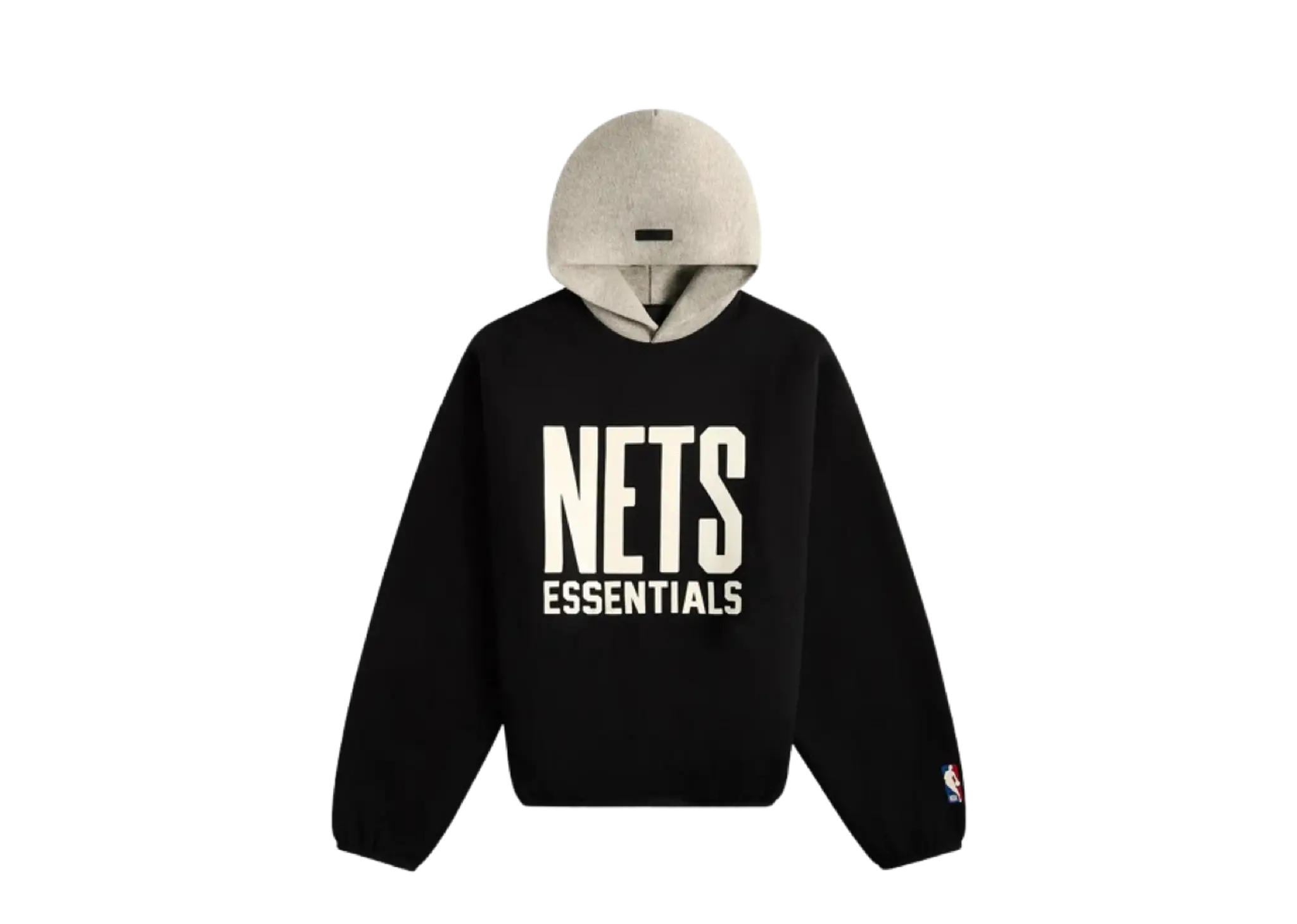 Fear of God Essentials x NBA Brooklyn Nets Hoodie Black White