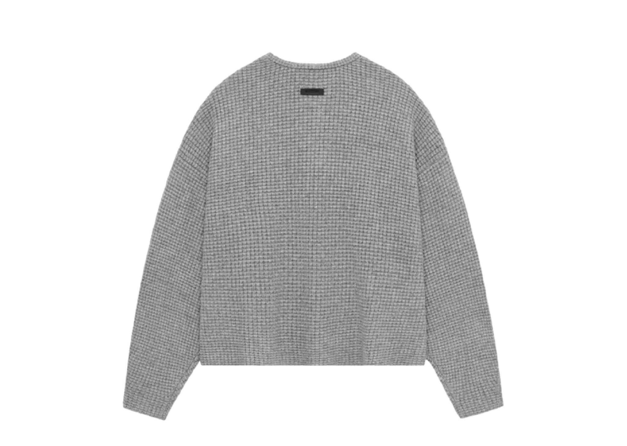 Fear of God Essentials Heavy Waffle Cardigan Dark Heather - photo 2