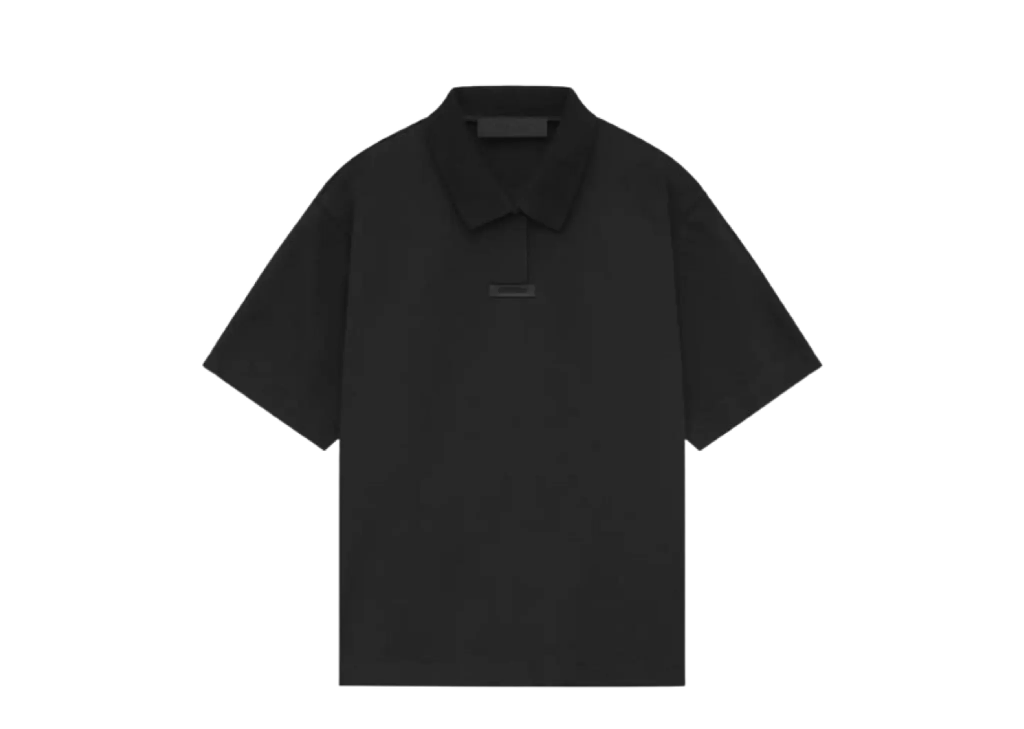Fear of God Essentials Pique Polo Black