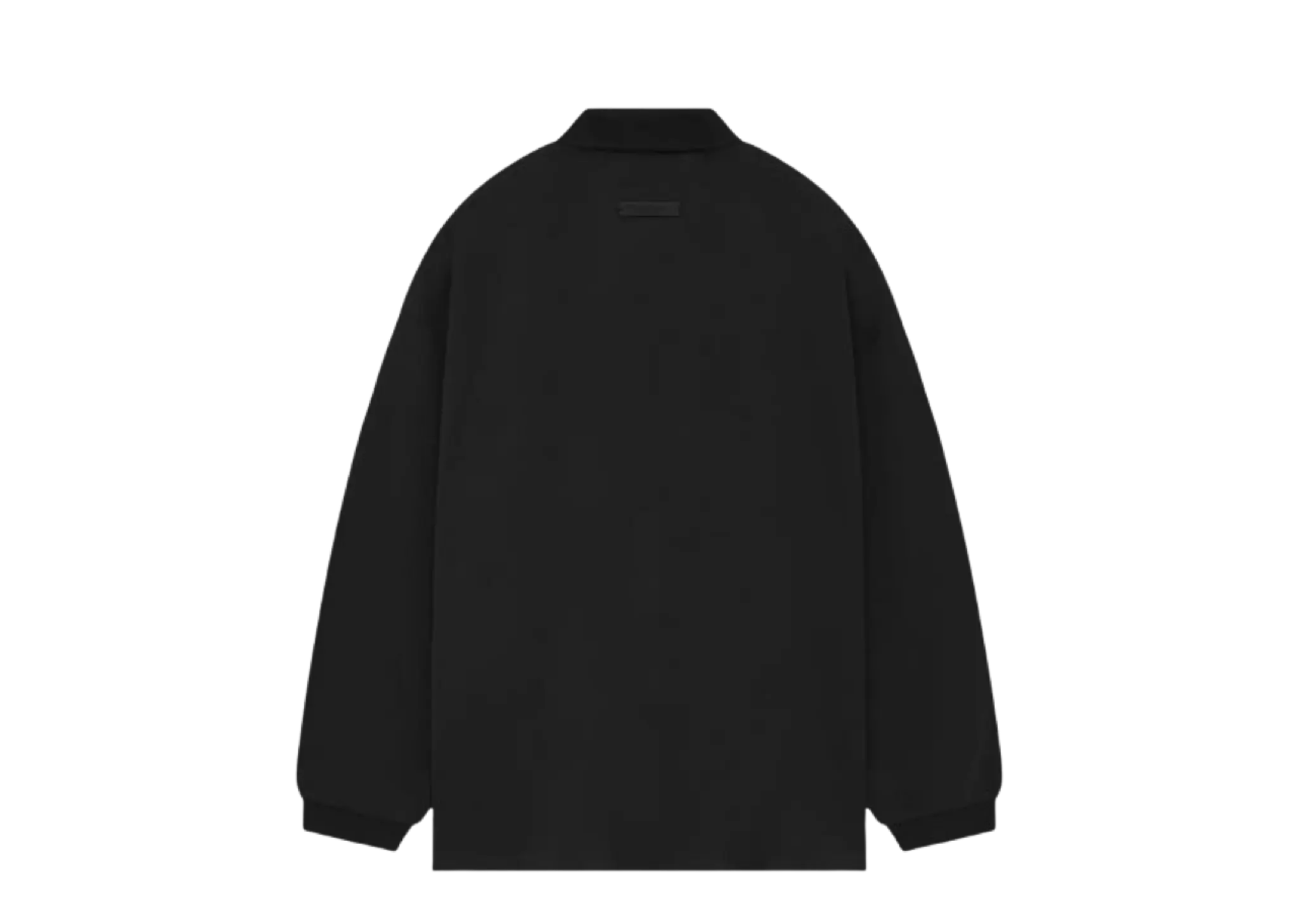 Fear of God Essentials Pique Long-Sleeve Polo Black - photo 2