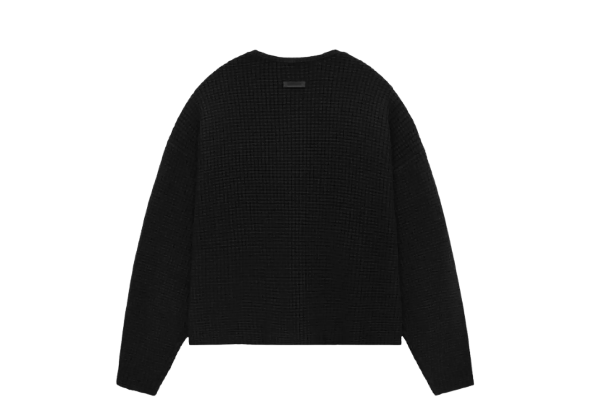Fear of God Essentials Heavy Waffle Cardigan Black - photo 2