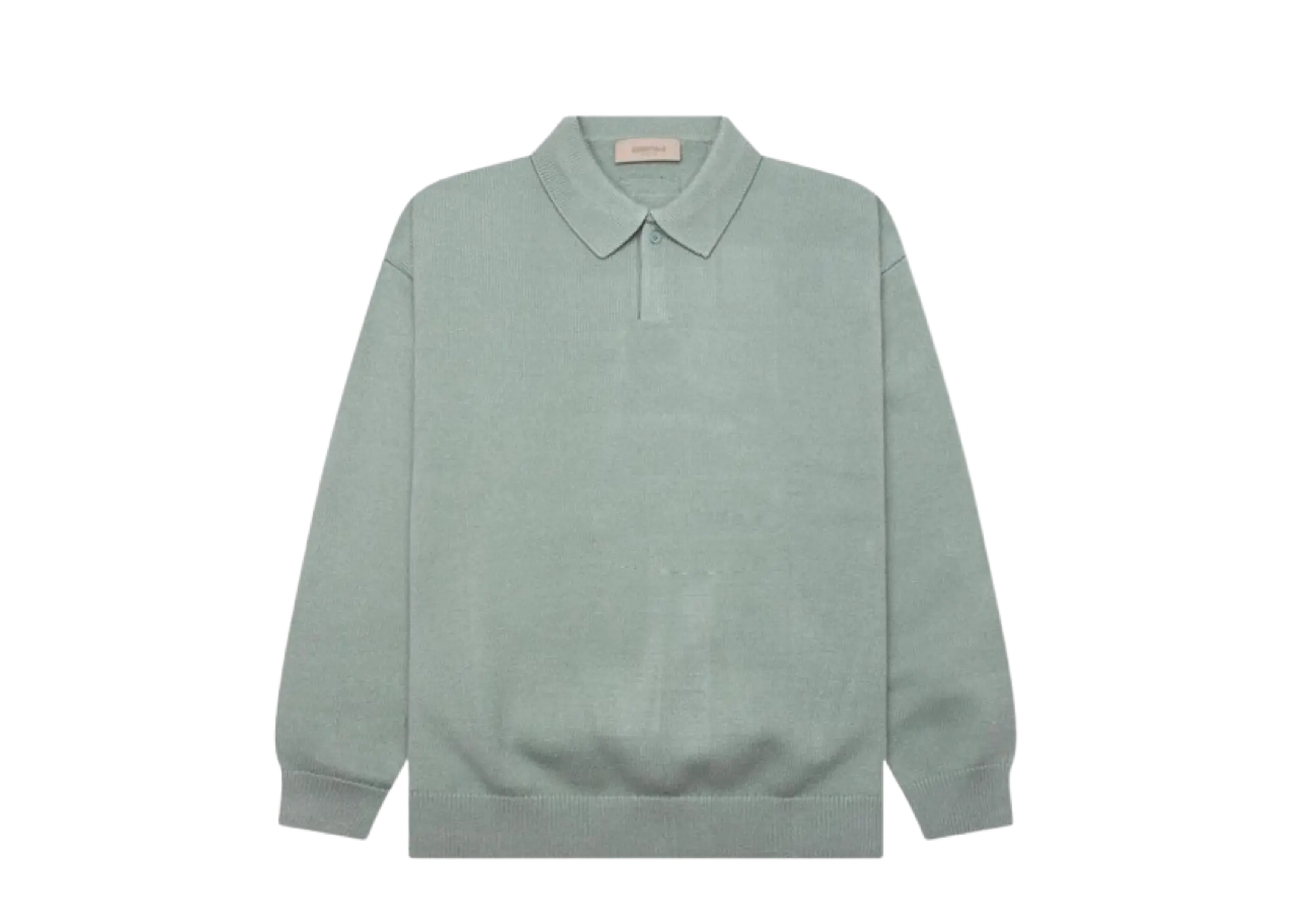 Fear of God Essentials Knit Long-Sleeve Polo Sycamore
