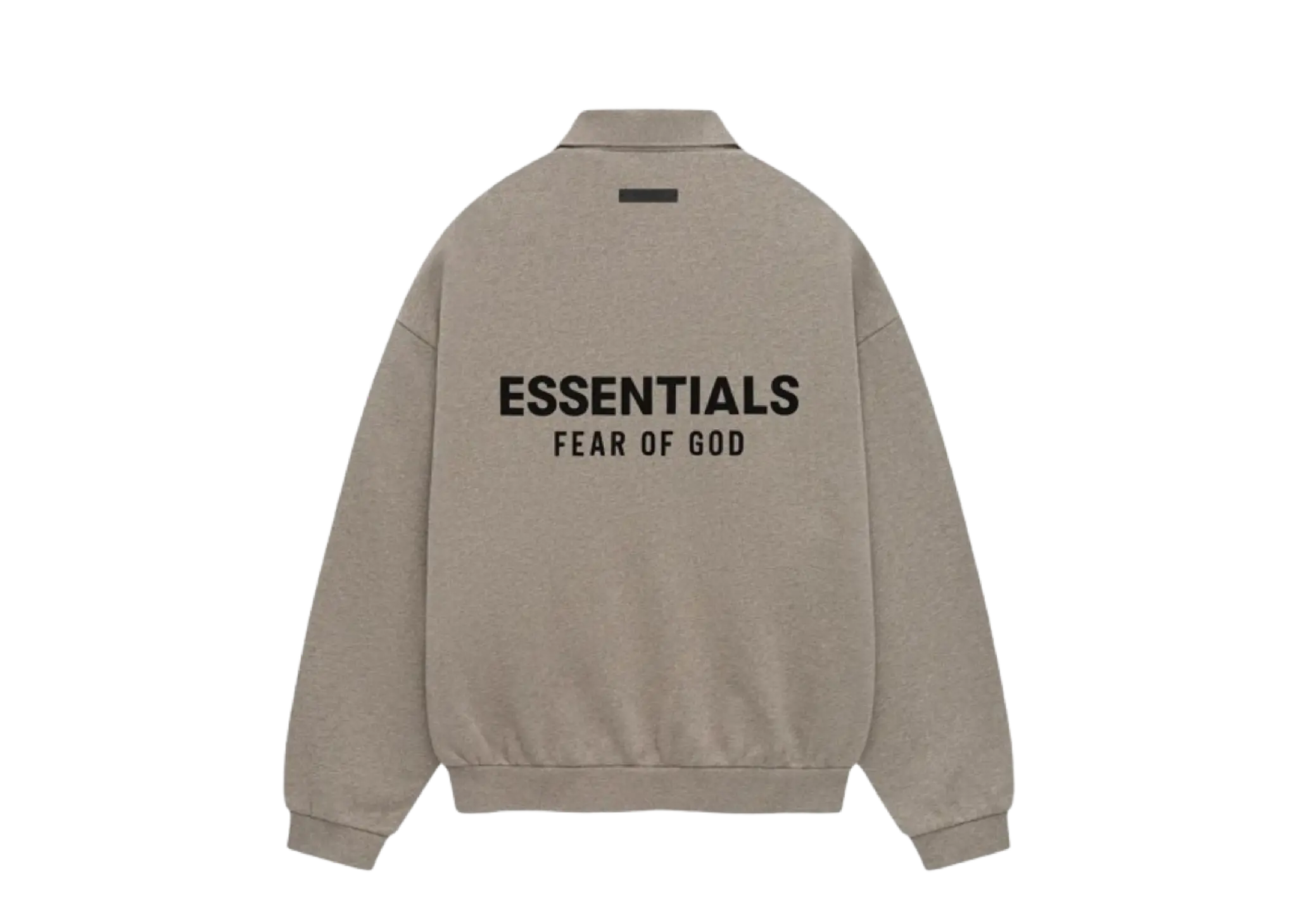 Fear of God Essentials Fleece Polo Heather Grey - photo 2