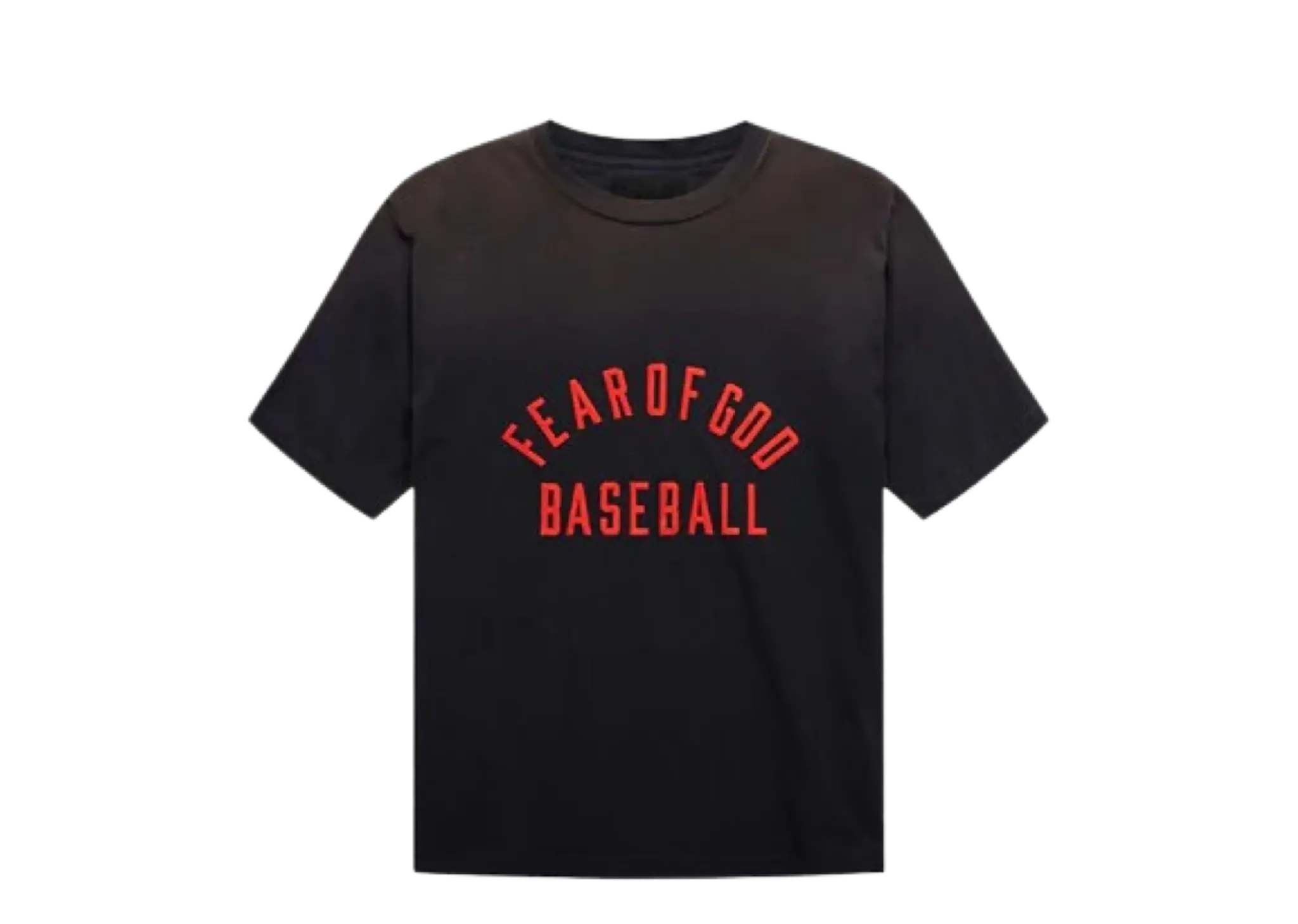 Fear of God Baseball Tee Vintage Black Red
