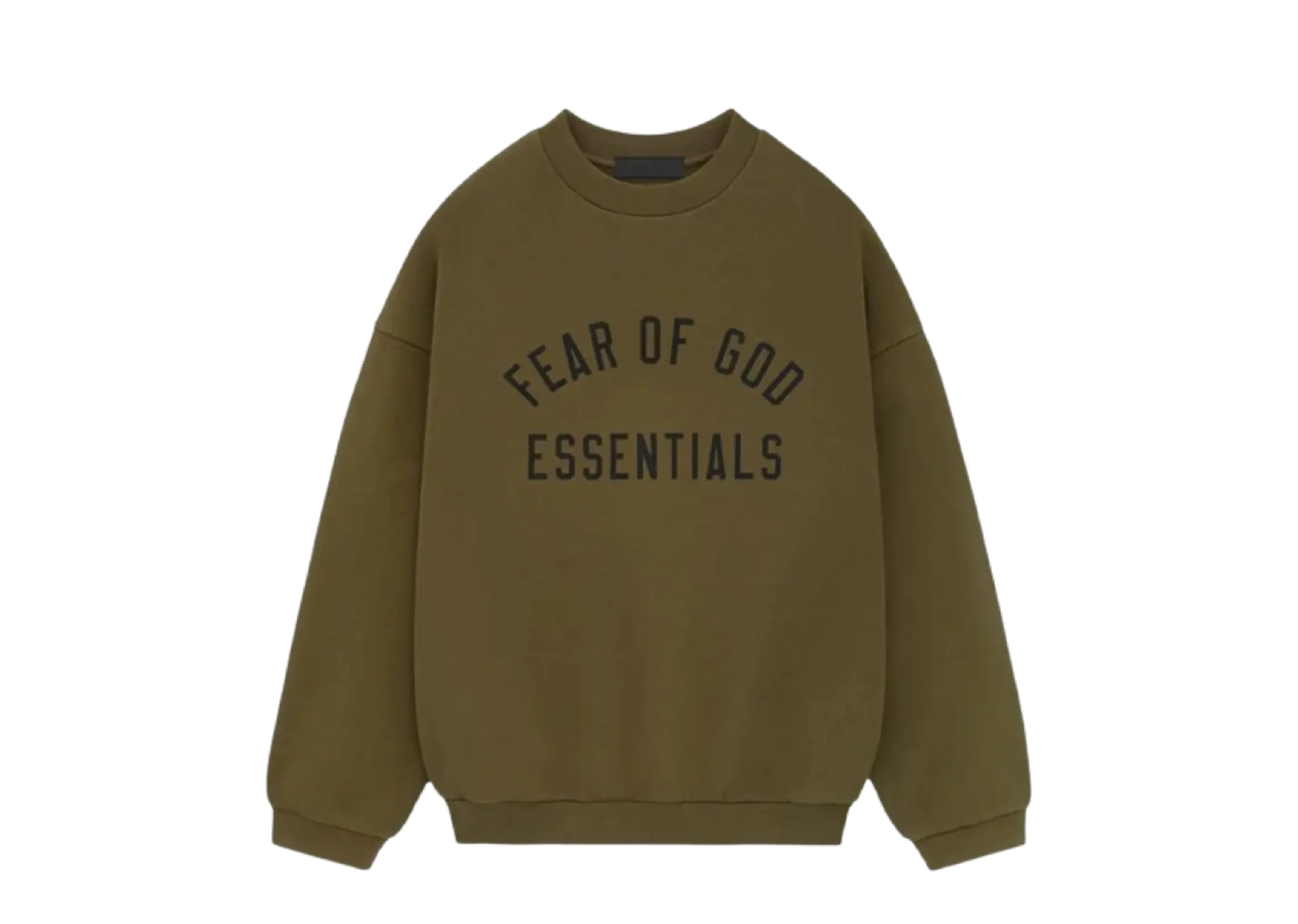 Fear of God Essentials Fleece Crewneck Olive
