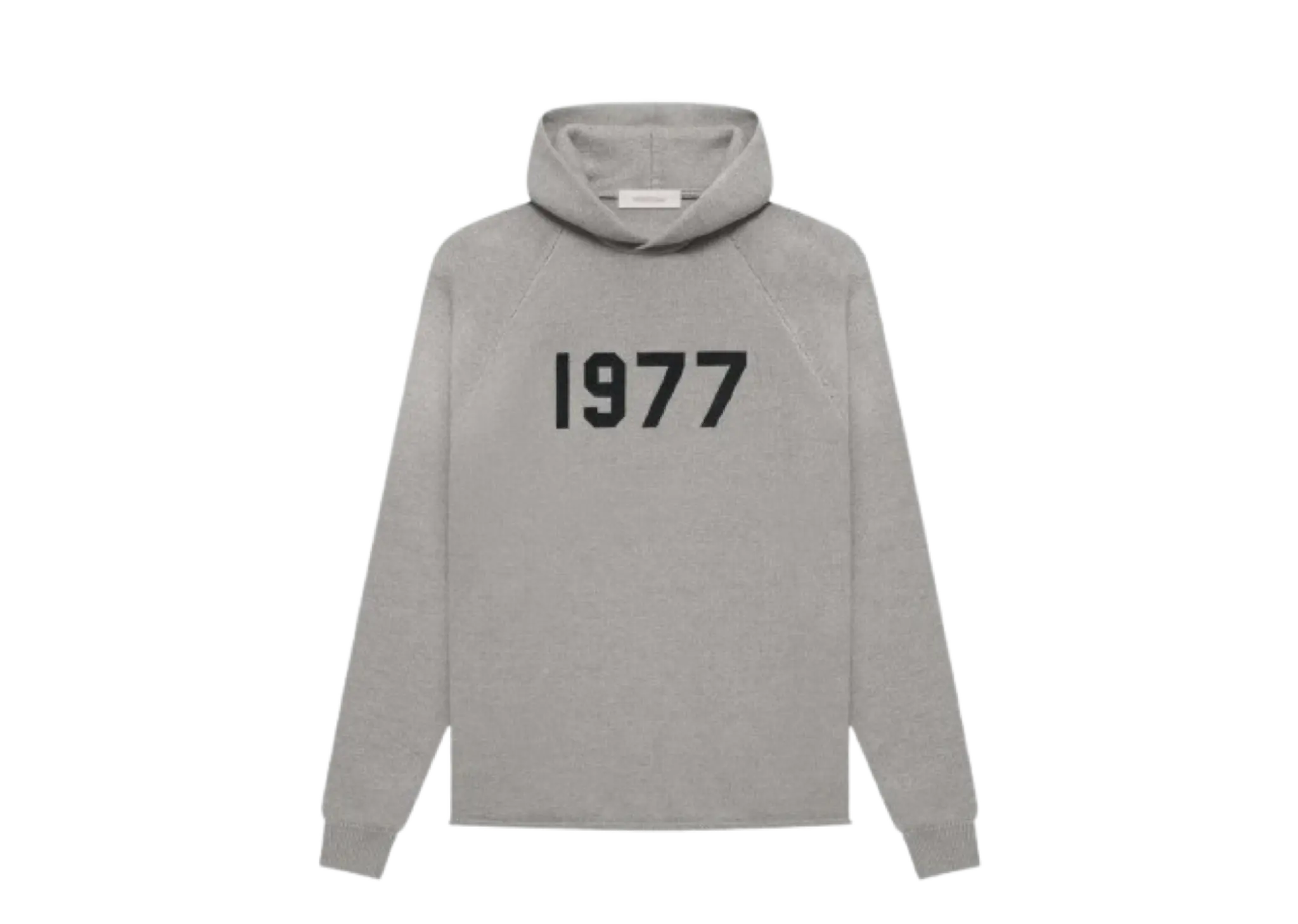 Fear of God Essentials SS22 Knit Hoodie Dark 1977 Oatmeal