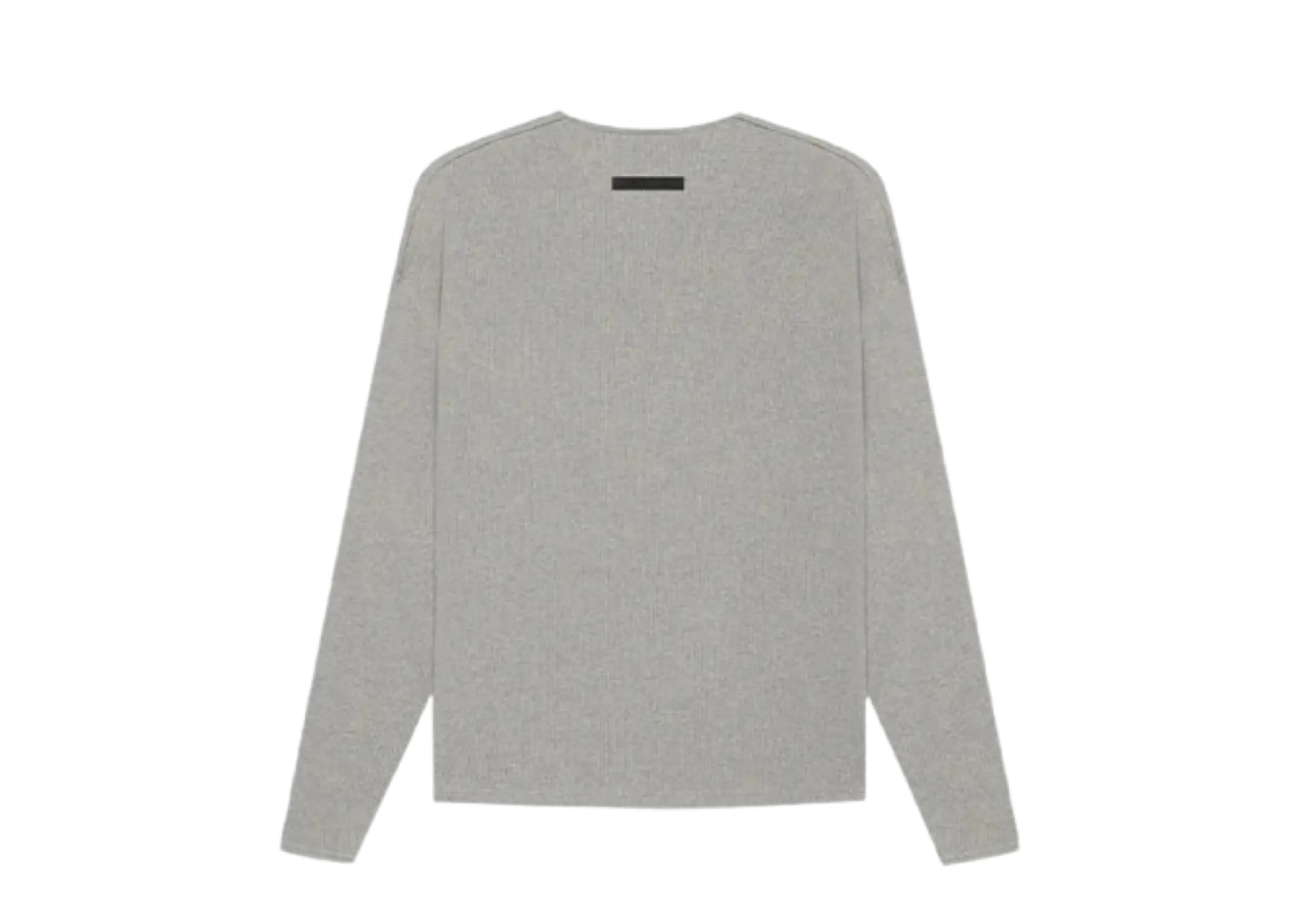 Fear of God Essentials SS21 Thermal Henley Long Sleeve Dark Heather Oatmeal - photo 2