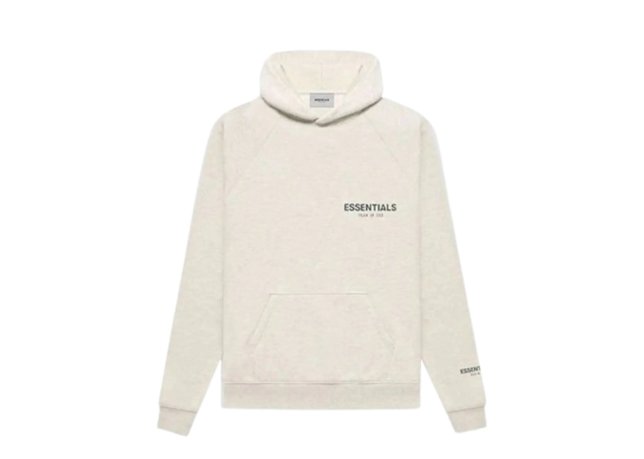 Fear of God Essentials FW21 Core Collection Hoodie Light Heather Oatmeal