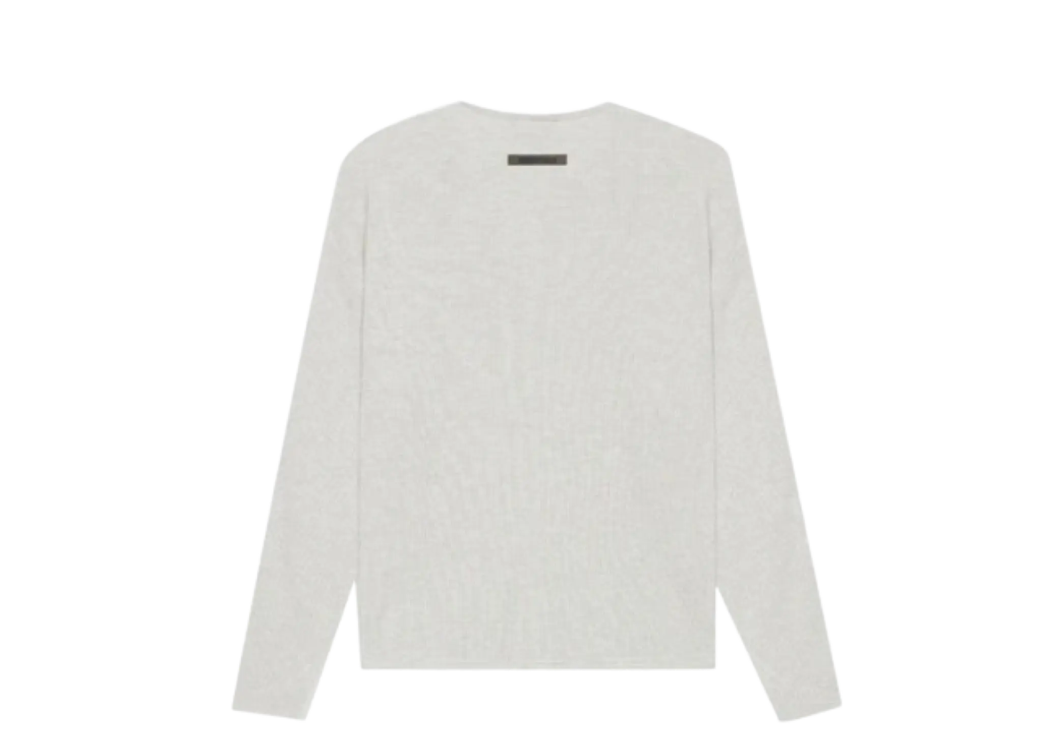 Fear of God Essentials SS21 Thermal Henley Long Sleeve Light Heather Oatmeal - photo 2