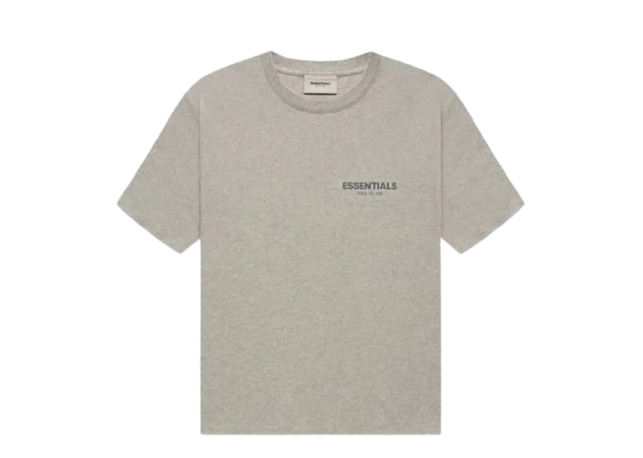 Fear of God Essentials FW21 Short Sleeve Tee Dark Heather Oatmeal