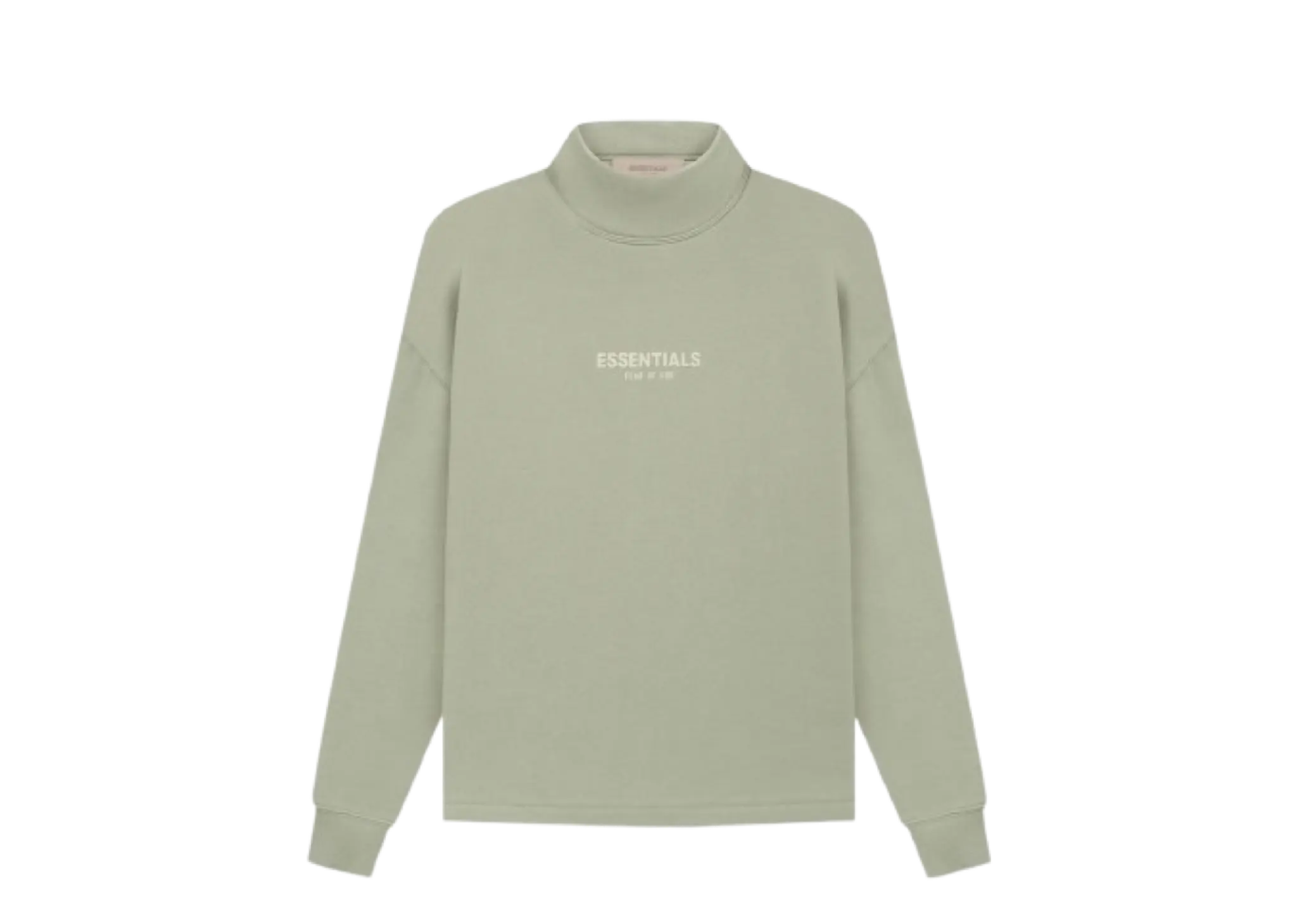 Fear of God Essentials SS22 Relaxed Mockneck Seafoam Logo